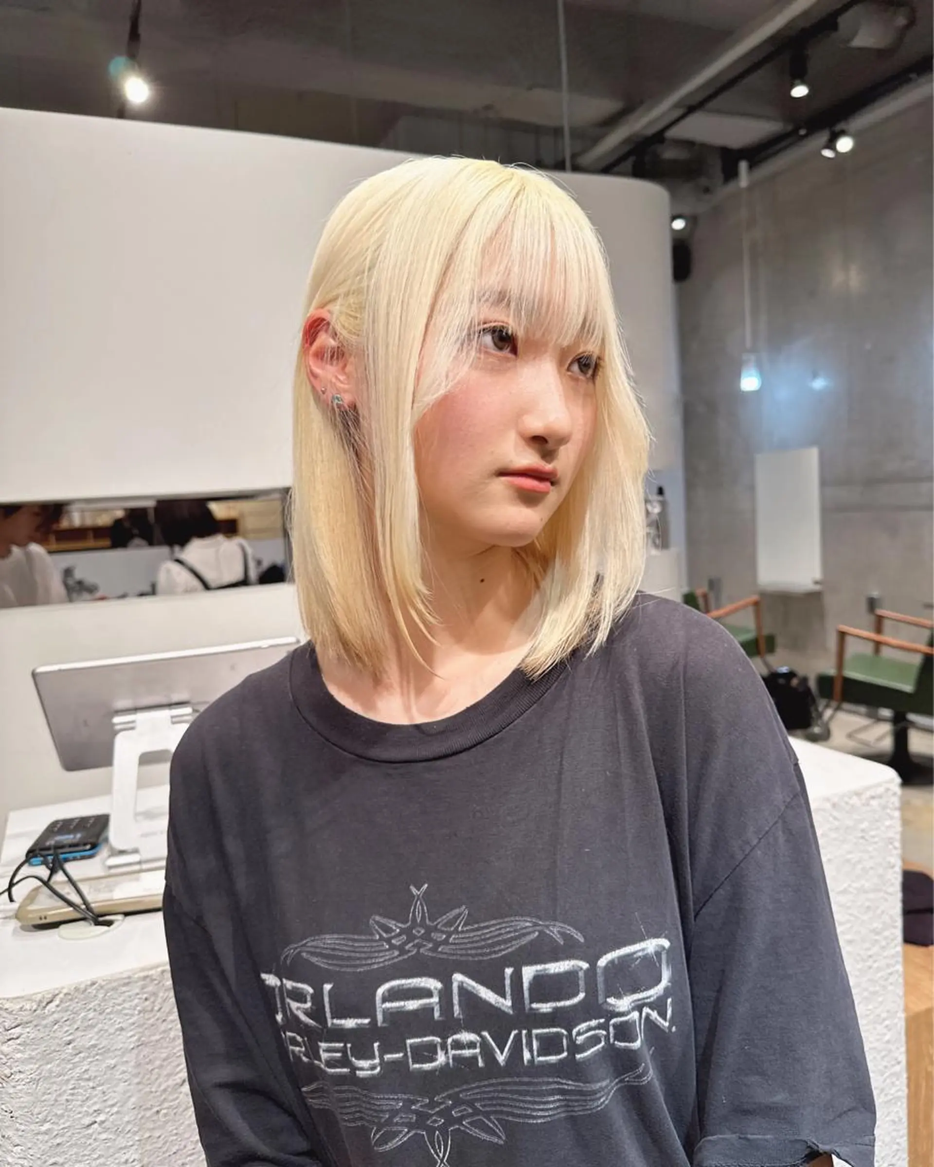 ミディアム カラー ヘアアレンジ ブリーチ ヘアカラー トリートメント MONIQA所属・🐲RYUKI メンズブリーチのヘアスタイル