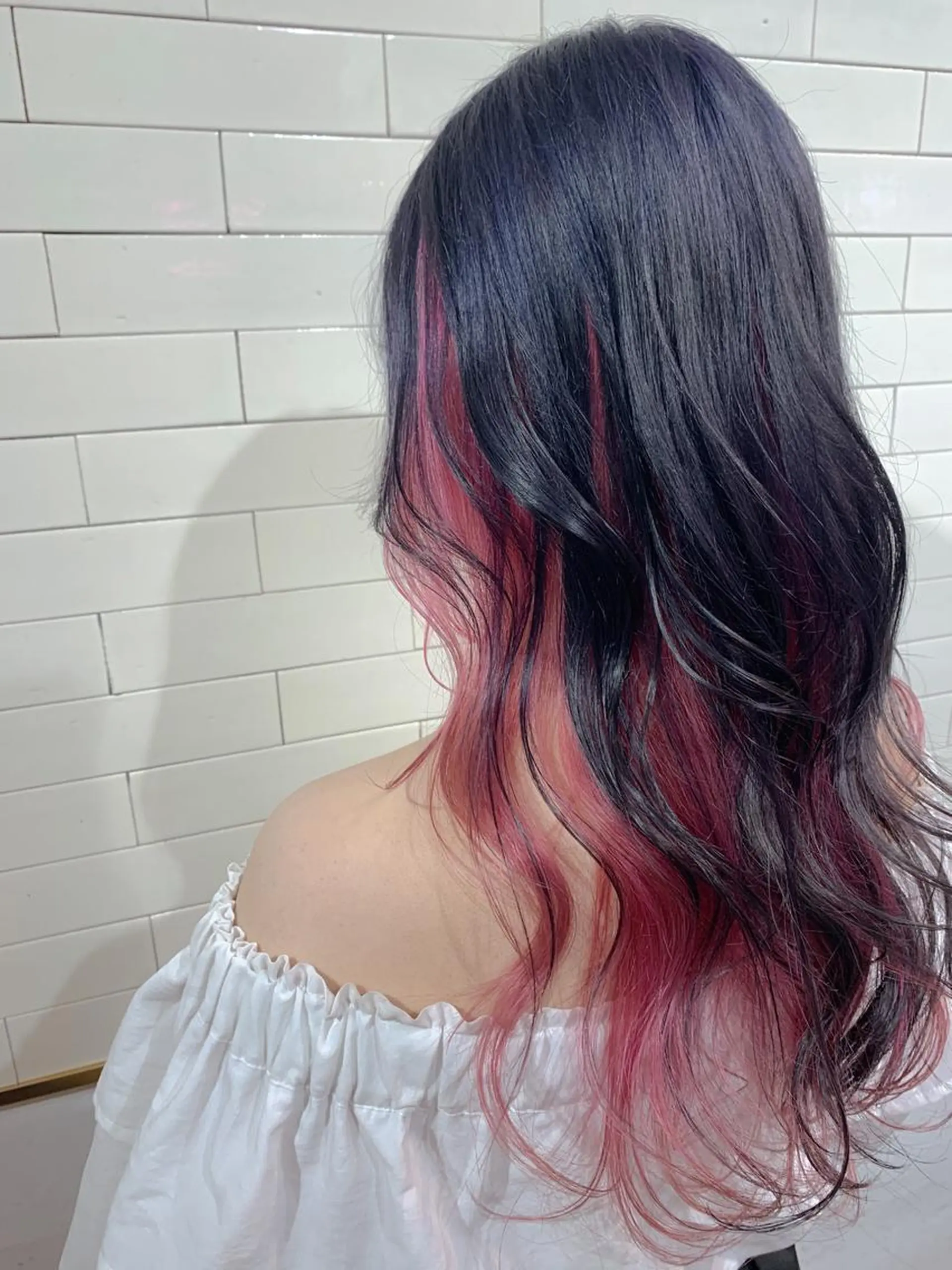 ロング カラー ヘアアレンジ ブリーチ ケアブリーチ ピンクカラー ヘアカラー トリートメント ヘアセット 🦋レイヤーカット ミドリカワ🦋のヘアスタイル
