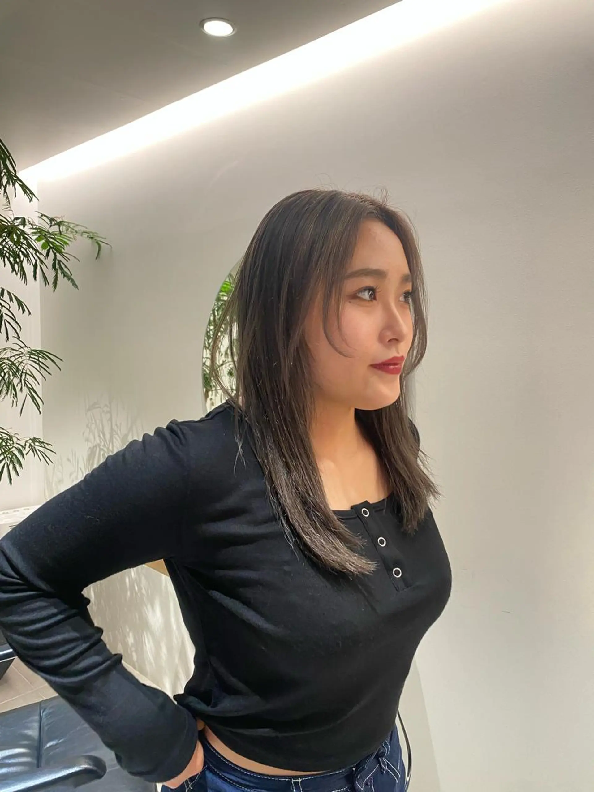 ロング カラー グレージュ ハイトーンカラー ooit所属・田崎 文香のヘアスタイル