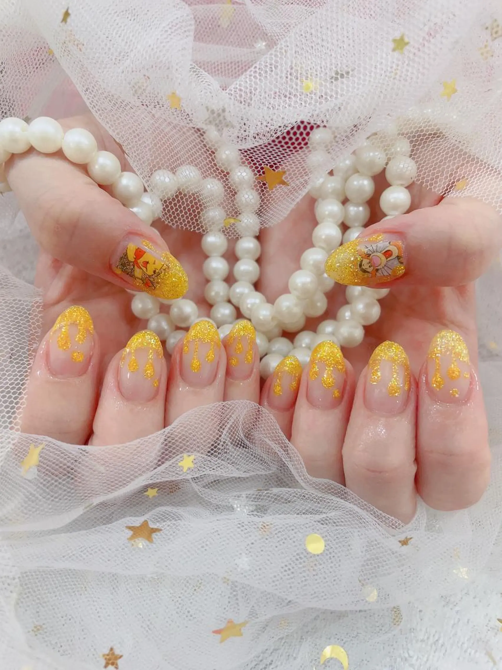 ミディアム ネイル ハンドネイル cho nailのネイルデザイン