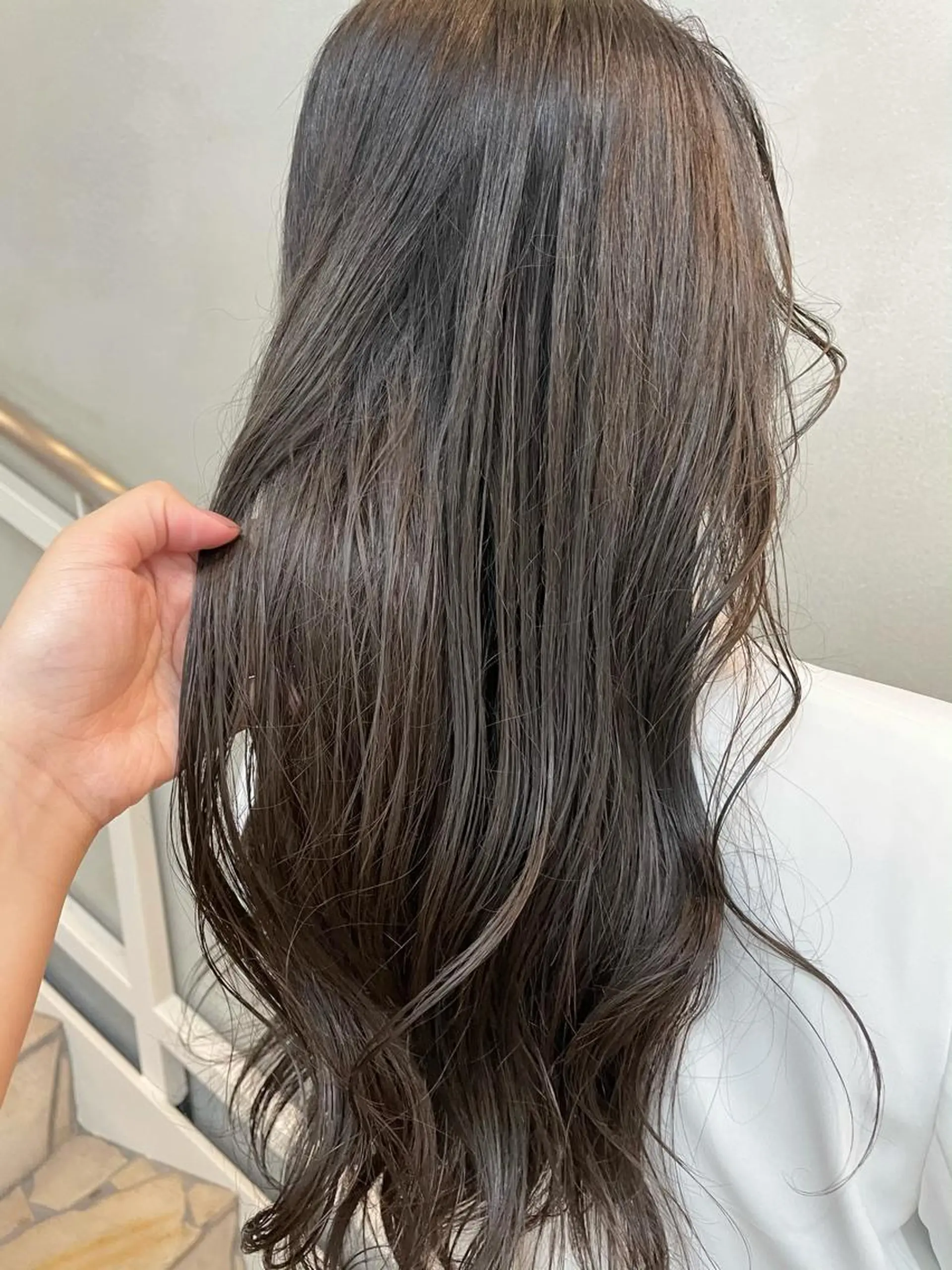 ロング カラー グレージュ 沖縄/ヘアアレンジ /着付けのヘアスタイル