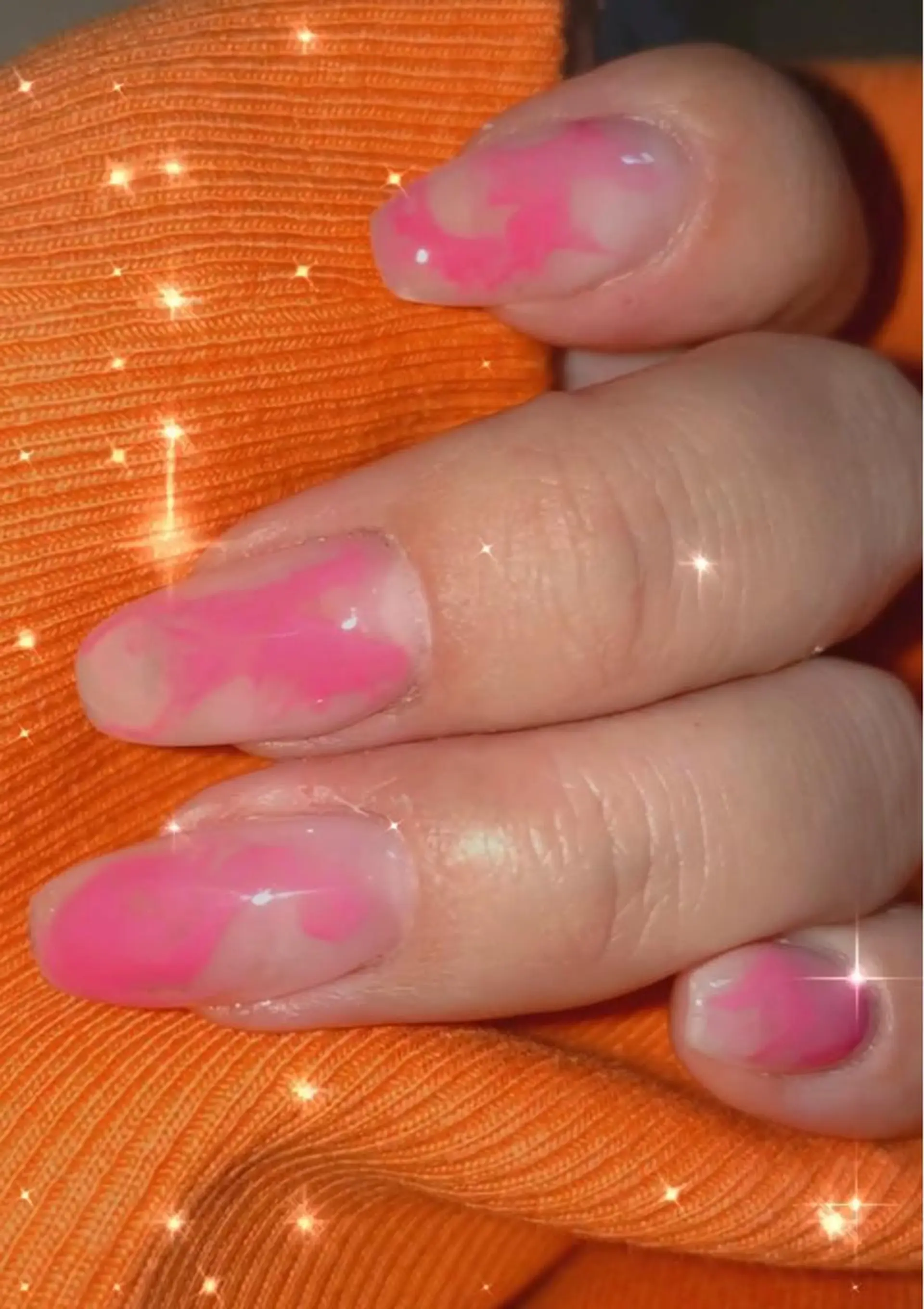 ネイル クリアネイル フラッシュネイル 氷ネイル・うるうるネイル ロングネイル マグネットネイル Ri-e's nailのネイルデザイン