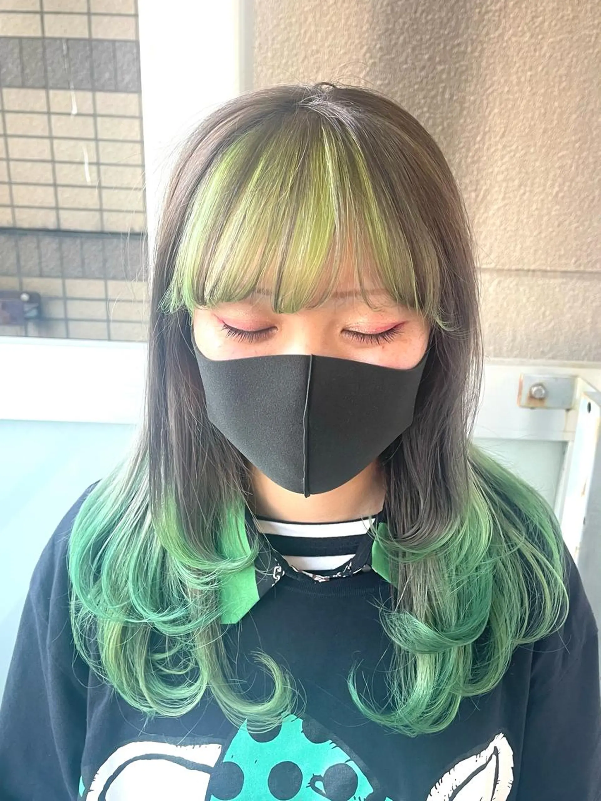 ロング カラー ブリーチ デザインカラー ダブルカラー ハイトーンカラー インナーカラー オーストヘアー ミコ所属・岩谷/ブリーチ 🫧透明感カラーのヘアスタイル