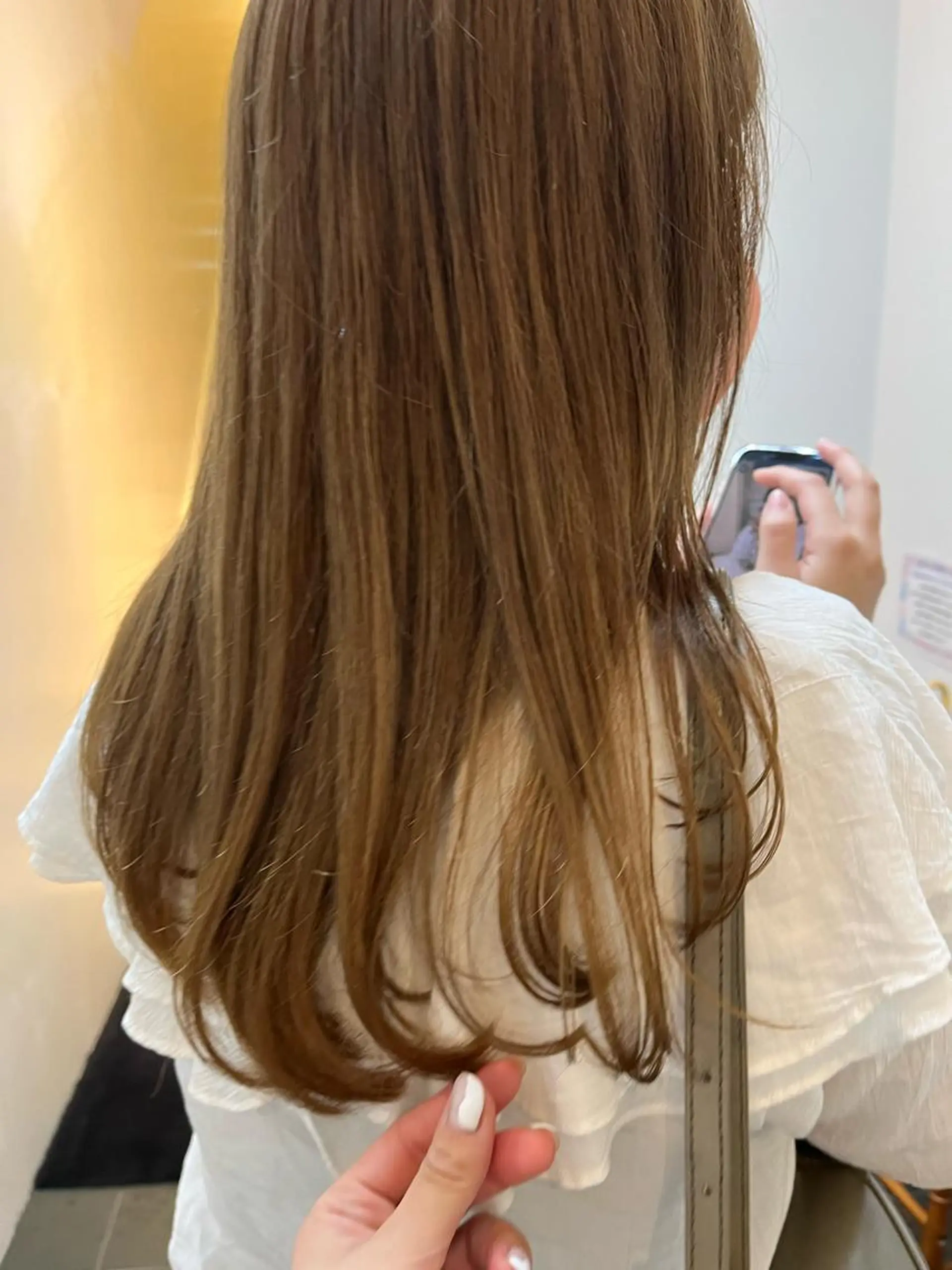 ロング カット トリートメント コテ巻き風パーマ🫧 麻尋のヘアスタイル