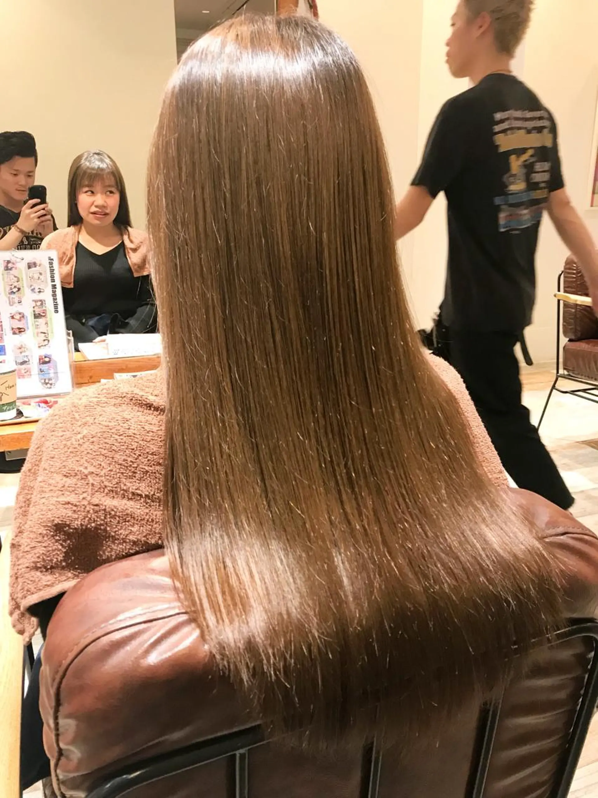 ロング カラー シールエクステ⭐️ オオミタクヤのヘアスタイル