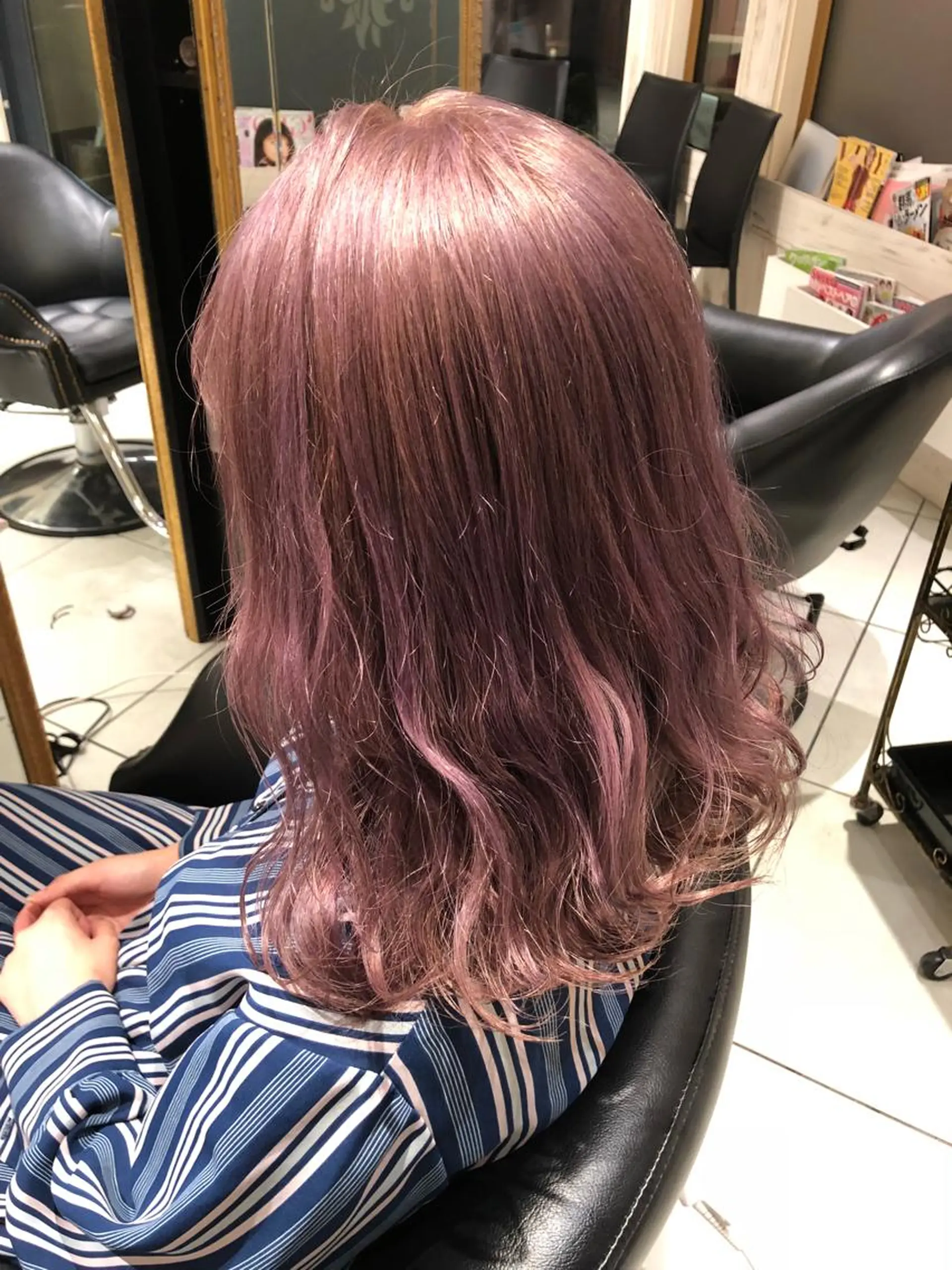 セミロング FENICE onthe beach所属・永井大樹✨ 透明感カラー✨のヘアスタイル