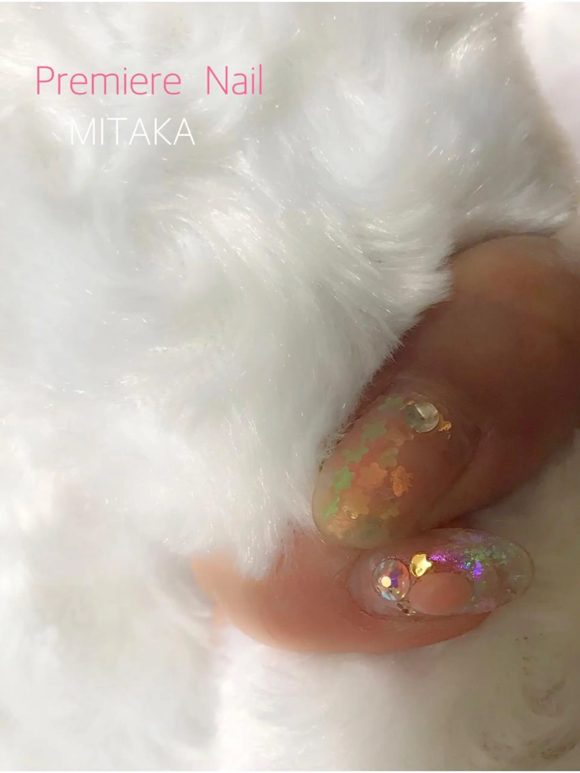 ネイル クリアネイル キラキラネイル Premiere Nail商店街店のネイルデザイン