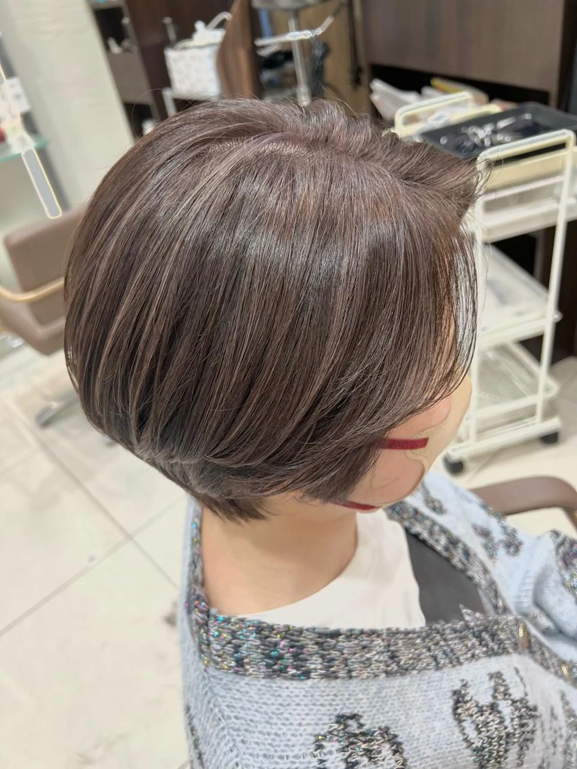 ショート カラー ハンサムショート ブリーチ ハイライトカラー 外国人風カラー ハイライト ヘアカラー トリートメント ✨髪質改善矯正× ブリーチ✨YU-KIのヘアスタイル