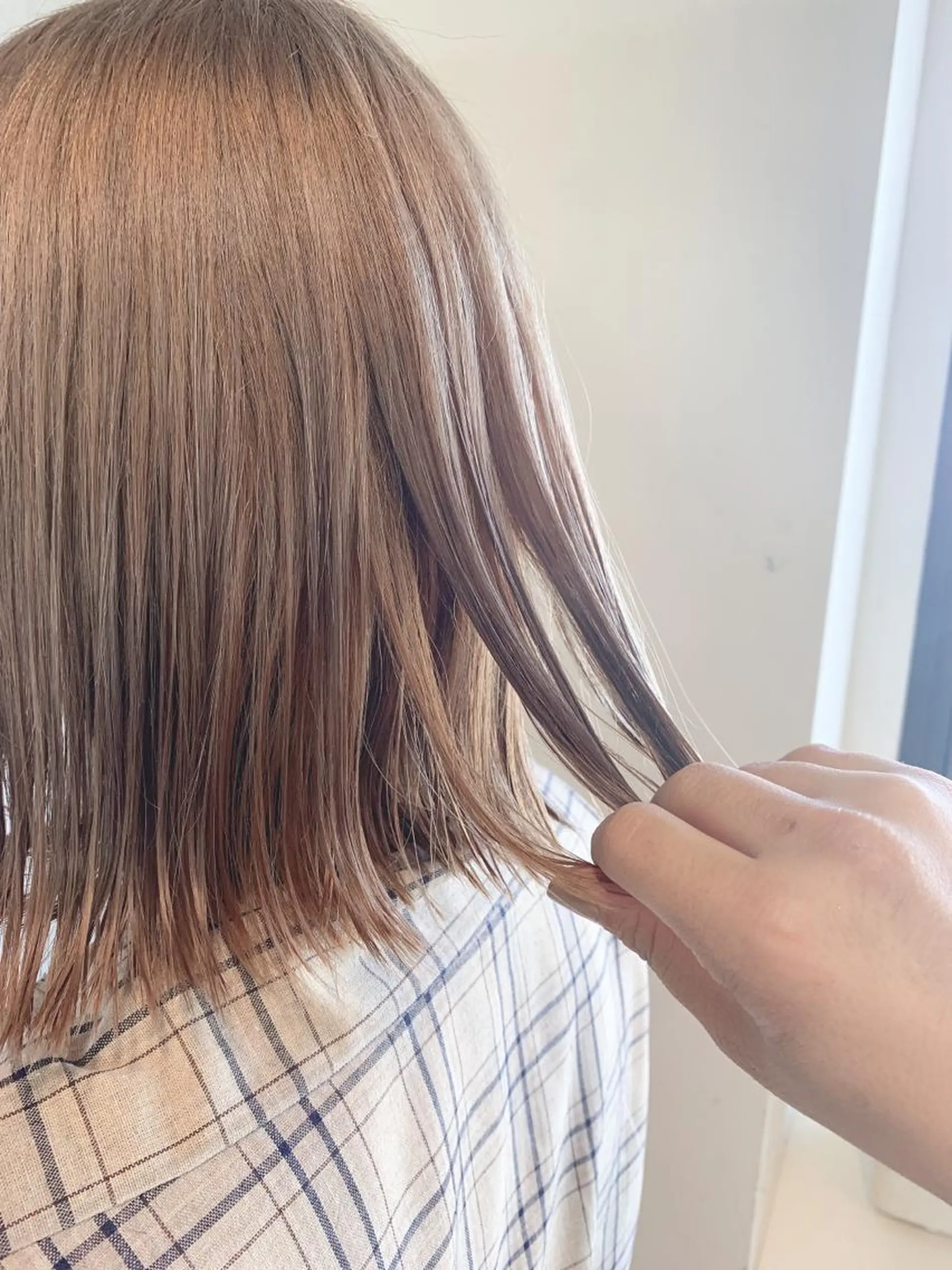 ミディアム カラー ヘアアレンジ ベージュカラー 🌿‬ ܸAir 透明感🌱西村知佳のヘアスタイル