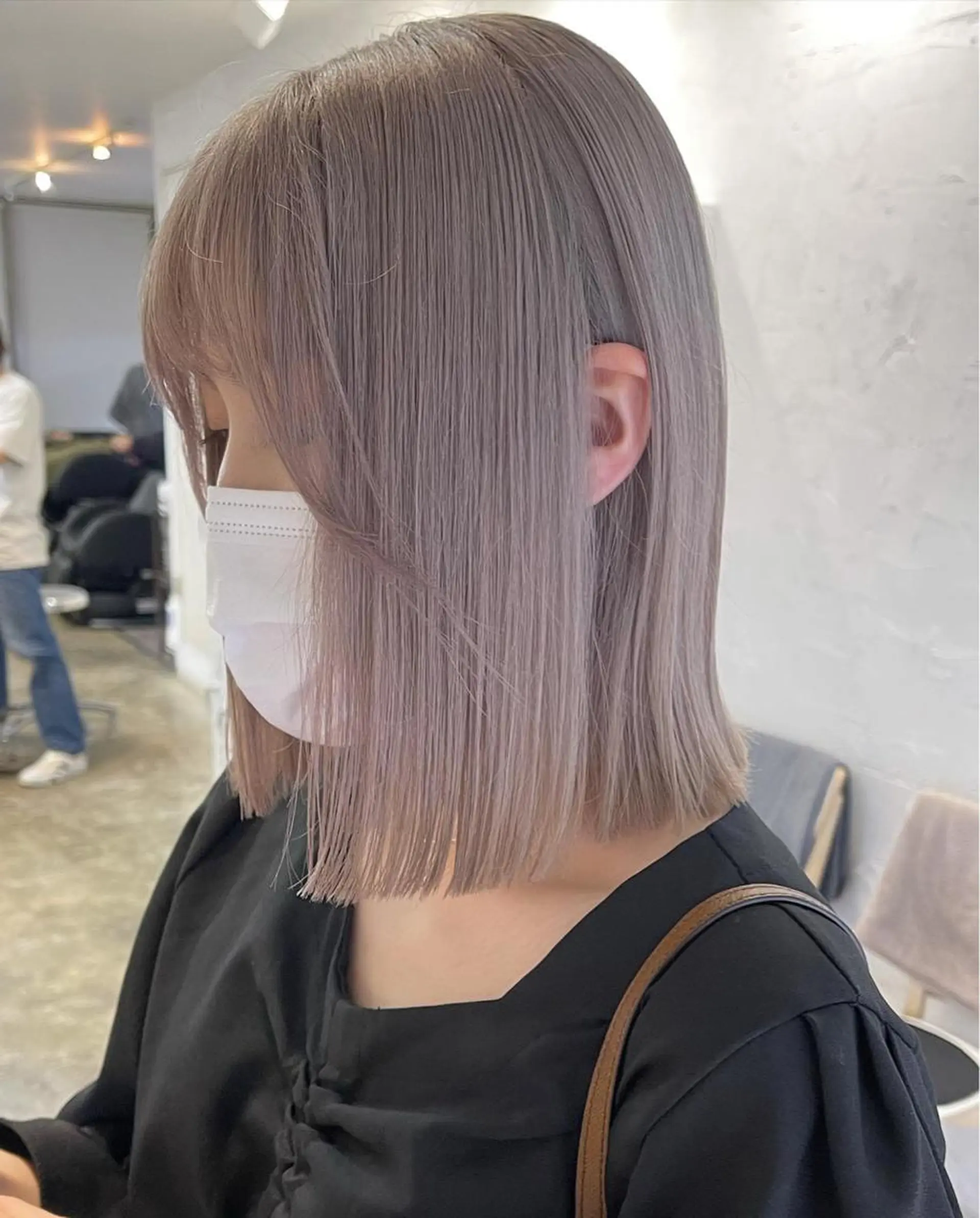 ショート カラー 渋谷ブリーチカラー 韓国ヘアyuikoのヘアスタイル