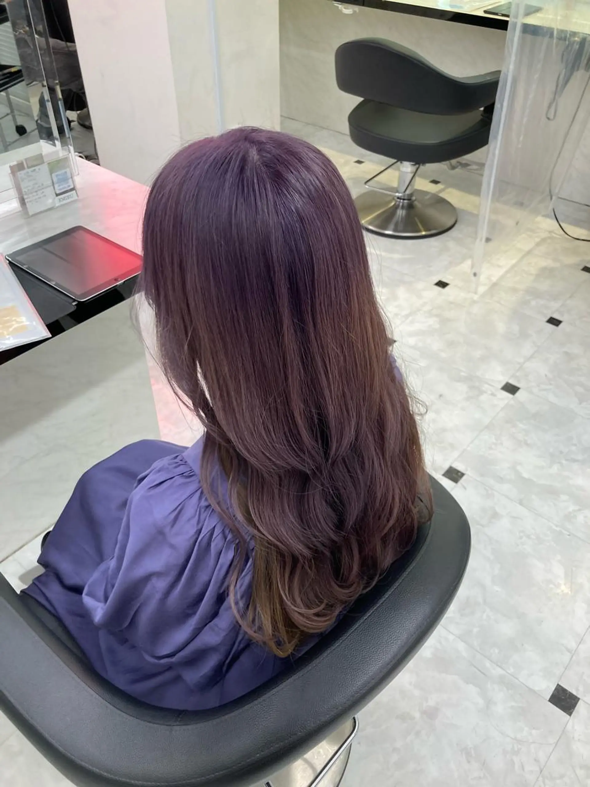セミロング カラー 似合わせカット カット ヘアカラー トリートメント ヘッドスパ ヘアセット 上野/駅近　徒歩5分 /ハイトーン/えみるのヘアスタイル