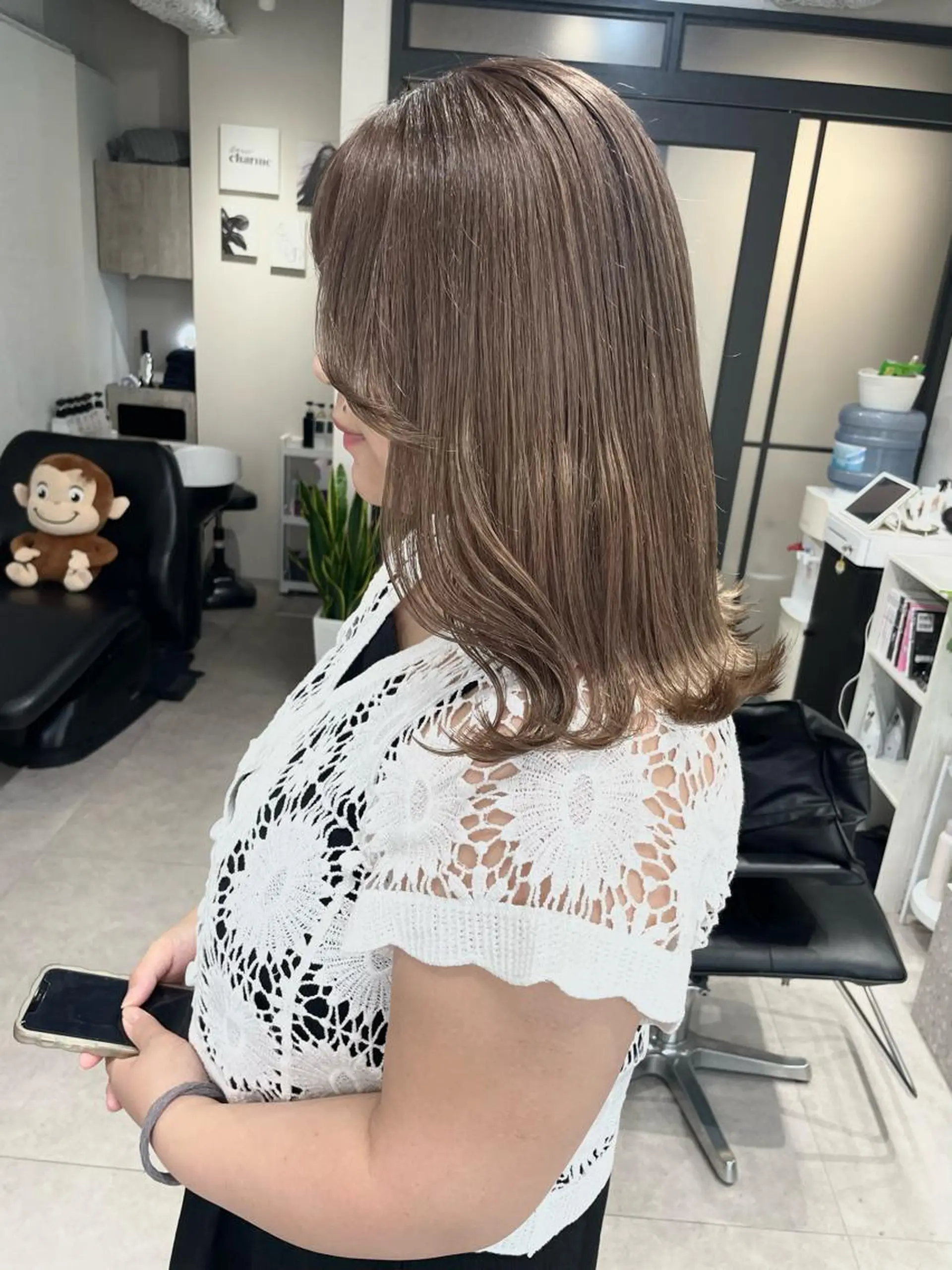 セミロング カラー カット ヘアカラー 髪質改善will hairdesignのヘアスタイル