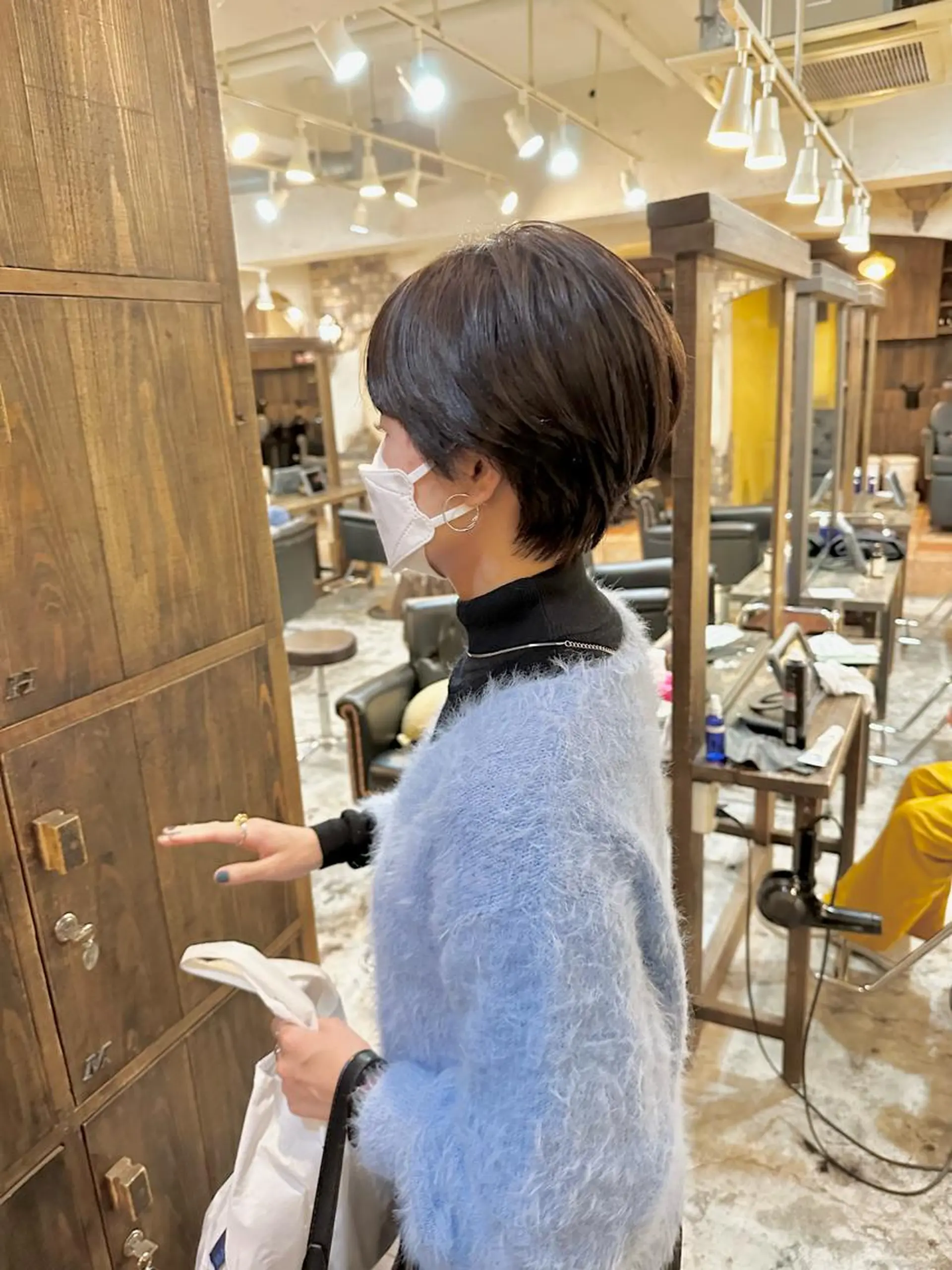 ショート カラー ショートボブ ボブ ショートヘア カット ヘアカラー トリートメント ボブ/ショート/縮毛 /レイヤー/内山翔太のヘアスタイル