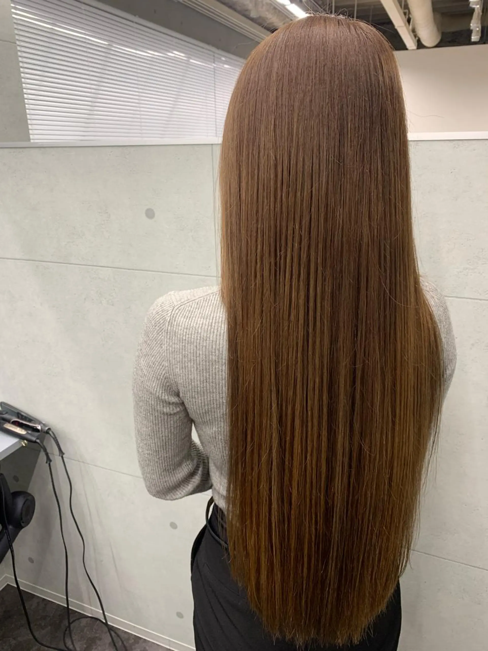 ロング ヘアカラー トリートメント 韓国風ツヤ髪サロン ⭐️髪質改善ルーチェのヘアスタイル