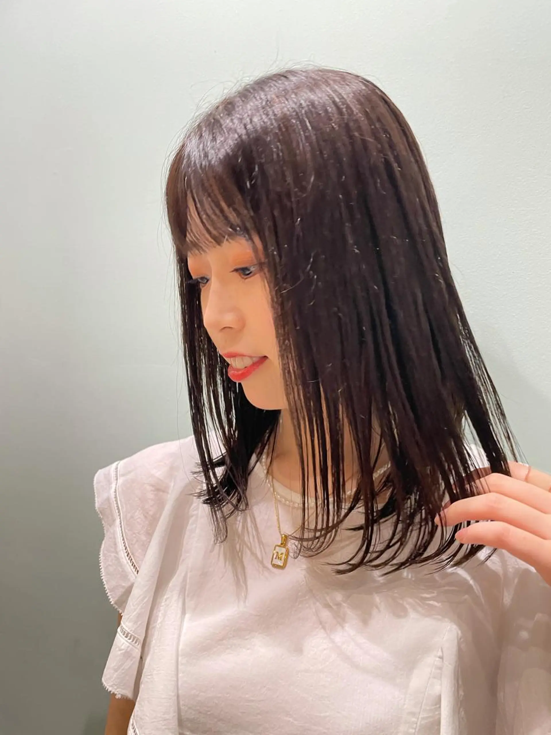 セミロング 髪質改善 🌈HAPPYになる hair🌈ユウカのヘアスタイル