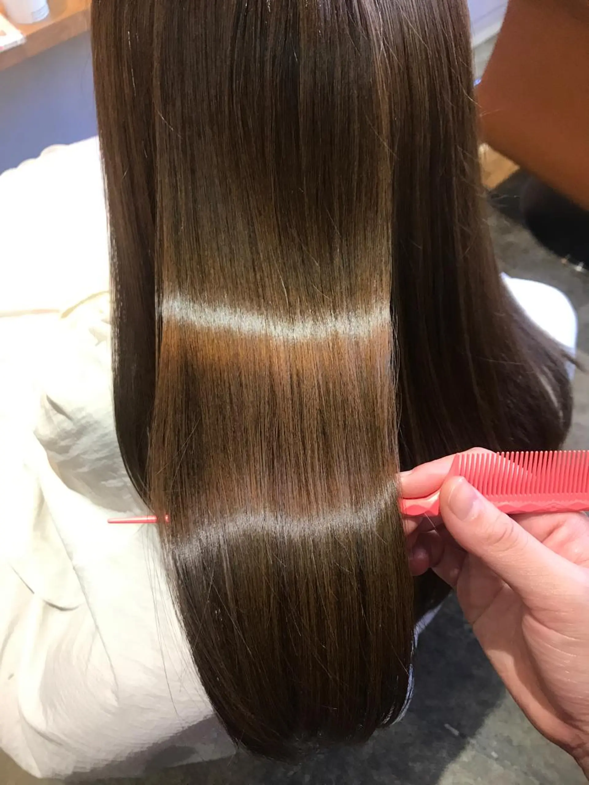 ロング カラー 髪質改善×矯正🫧 韓国ヘアasamiのヘアスタイル