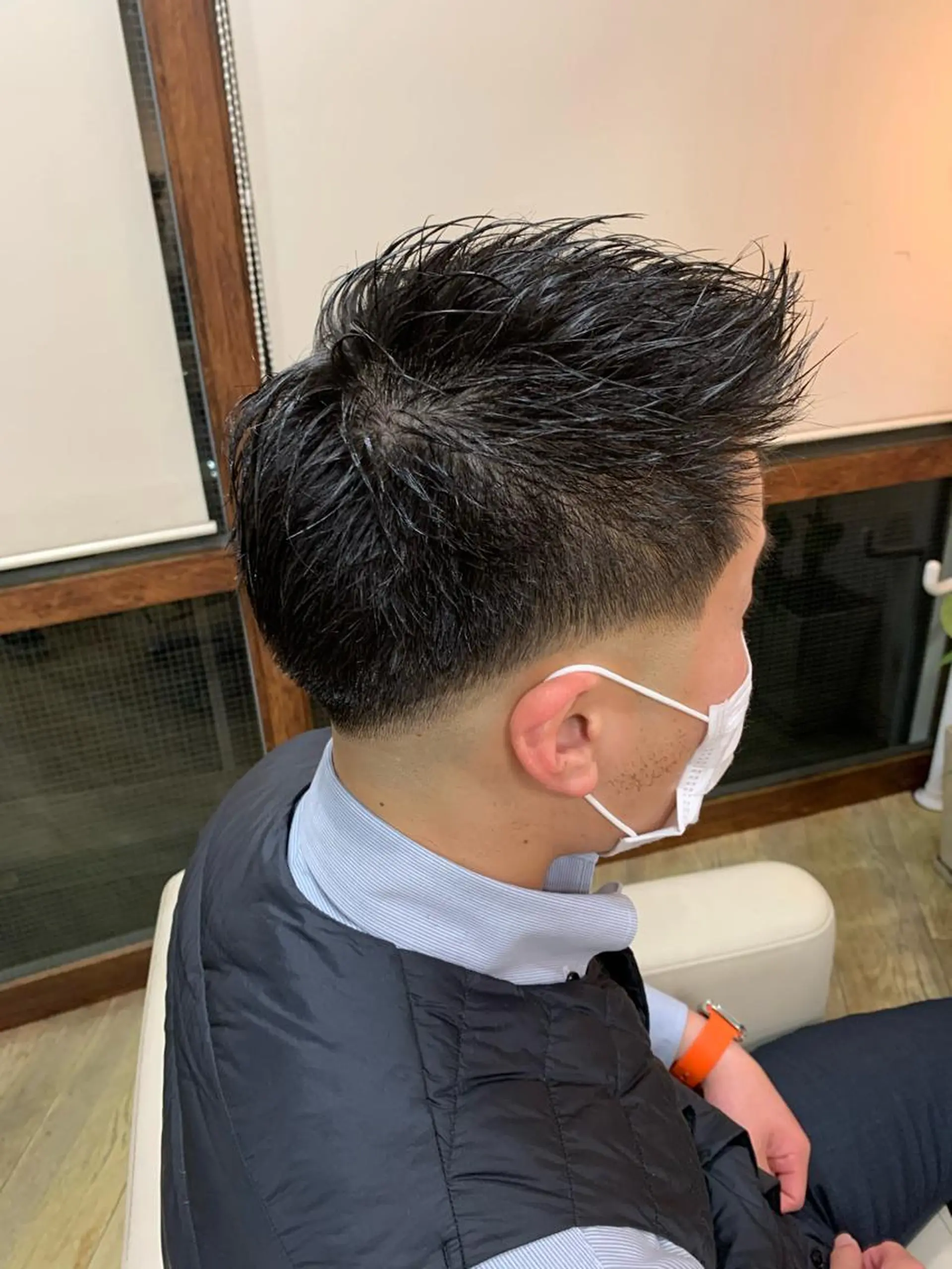メンズ フェードカット メンズサロン　アソビ所属・【扱いやすいパーマ】 眞鍋拓己のヘアスタイル
