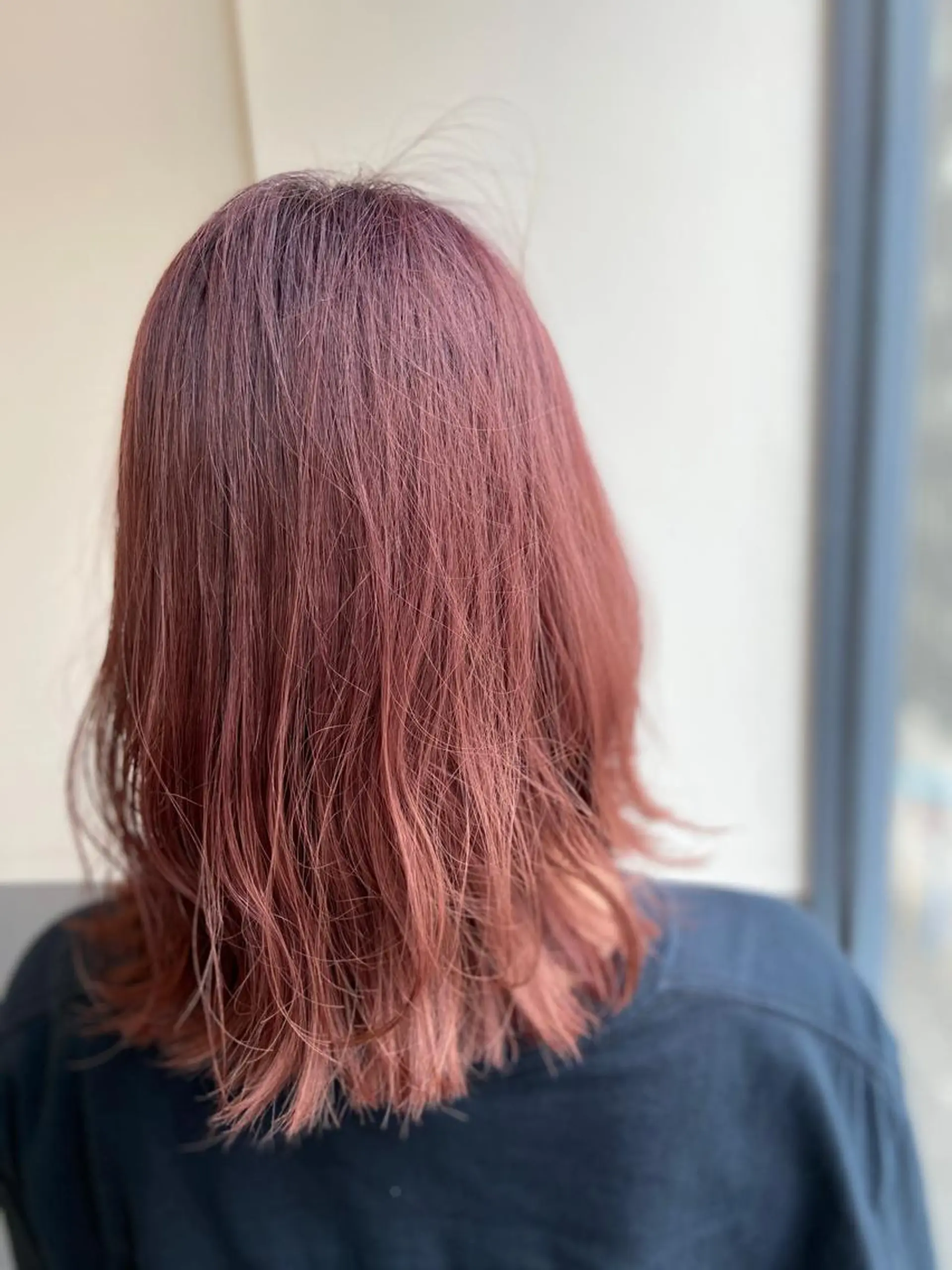 ミディアム カラー アディクシーカラー ブラウンカラー ピンクカラー パープルカラー シアーピンク La Bonheur hair etoile所属・SAITO YUTAのヘアスタイル