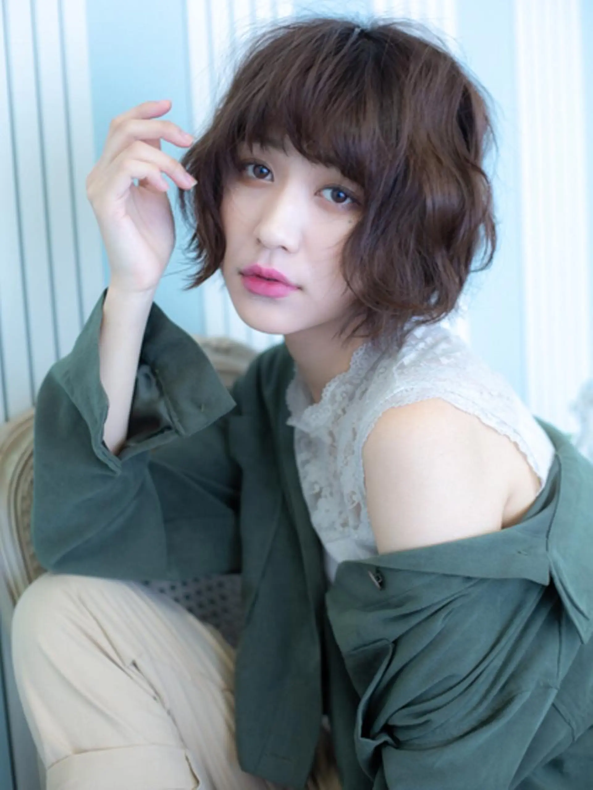 ショート カラー ショートボブ グラデーションカラー ハイトーンカラー ボブ ショートヘア カット ヘアカラー トリートメント 福島 浩司のヘアスタイル