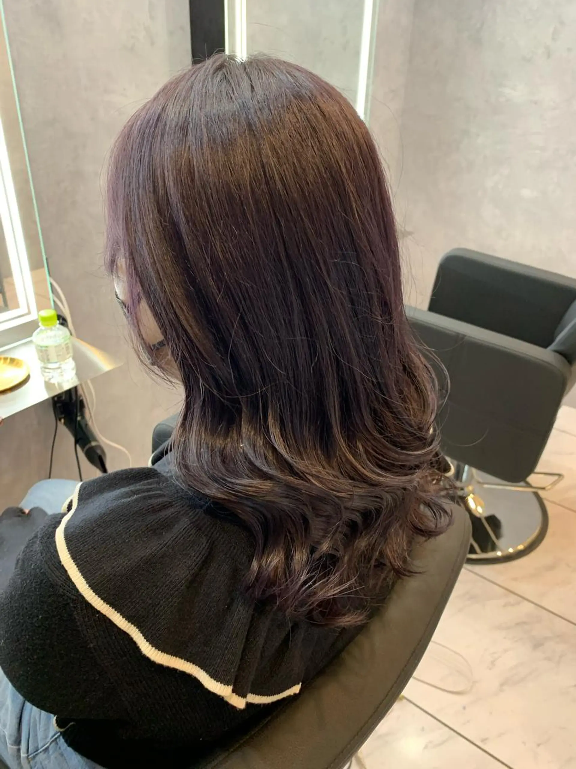 ロング カラー ブリーチ バイオレットカラー ヘアカラー 透明感/ブリーチ縮毛 /髪質改善/星野純一のヘアスタイル