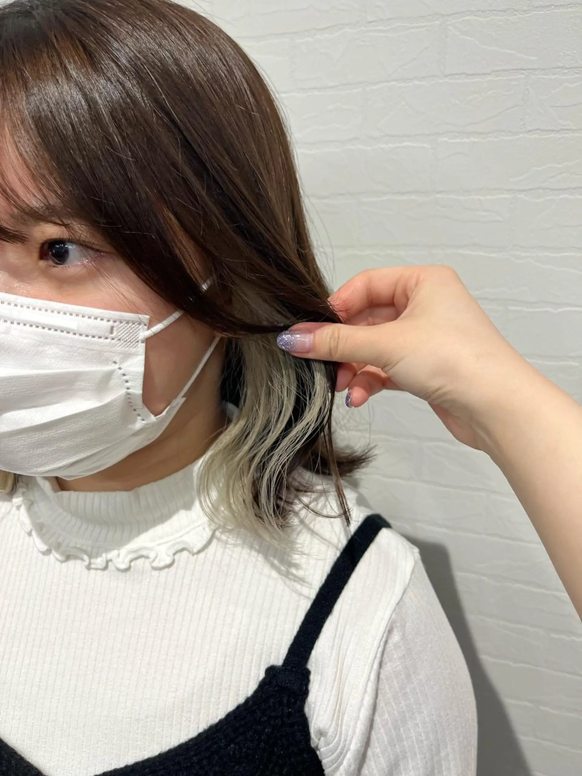 ミディアム カラー ブリーチ 推し活美容師 🩵 Hayashiのヘアスタイル