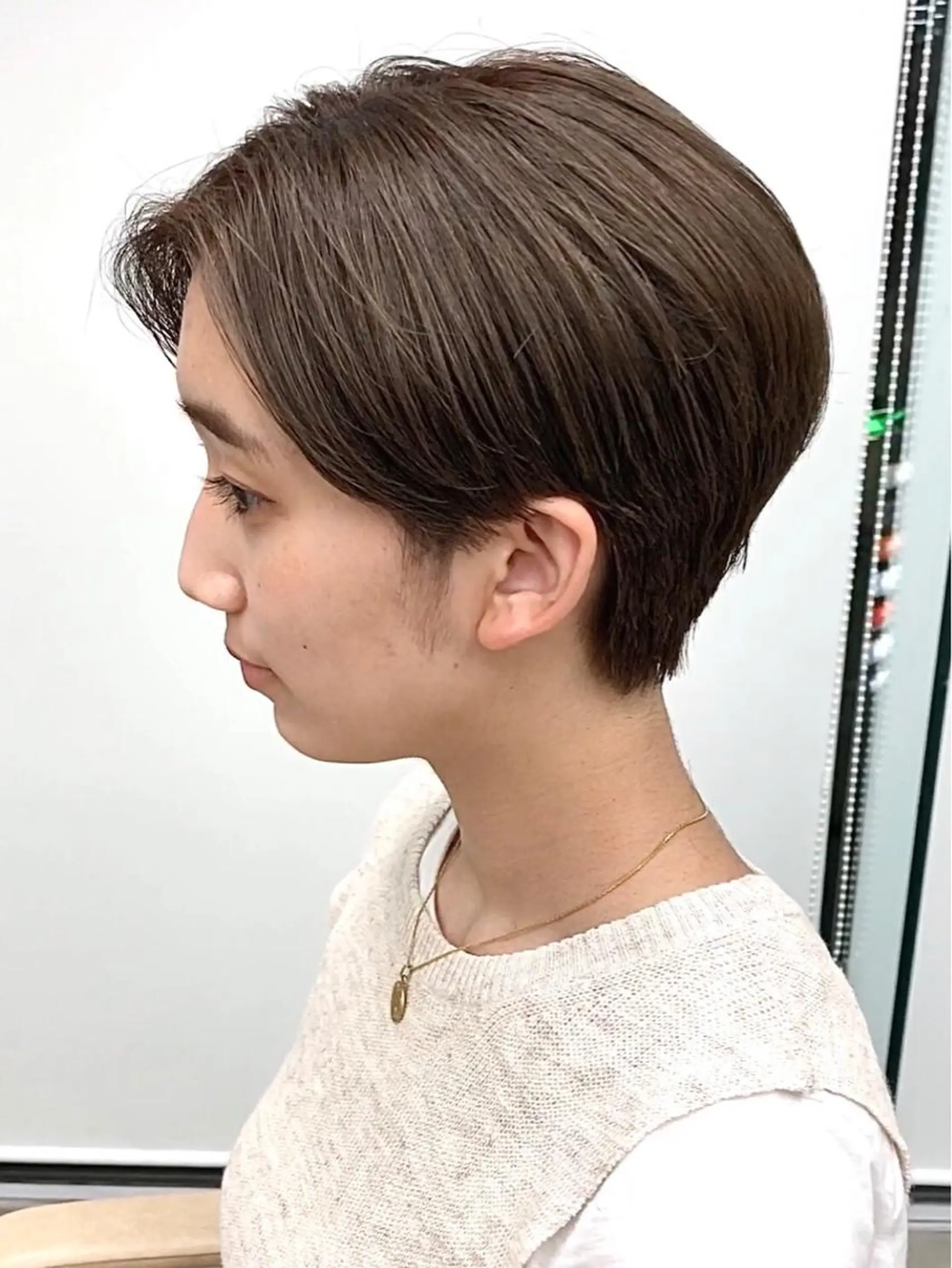 ショート カラー ハンサムショート ベージュカラー ショートヘア カット ヘアカラー トリートメント ショート・ボブ 徳竹淳一のヘアスタイル