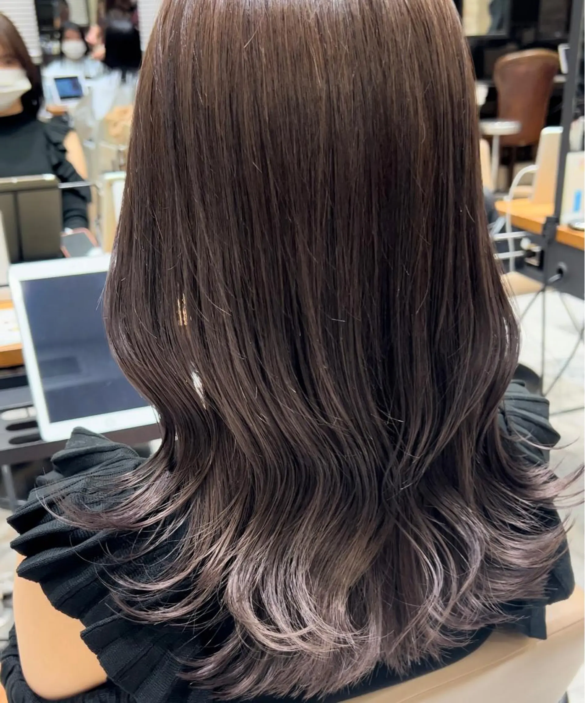 セミロング くびれヘア 髪質改善 縮毛矯正 カット ヘアカラー トリートメント 🧡くびれヘア/前髪 顔周り🧡久原結衣のヘアスタイル