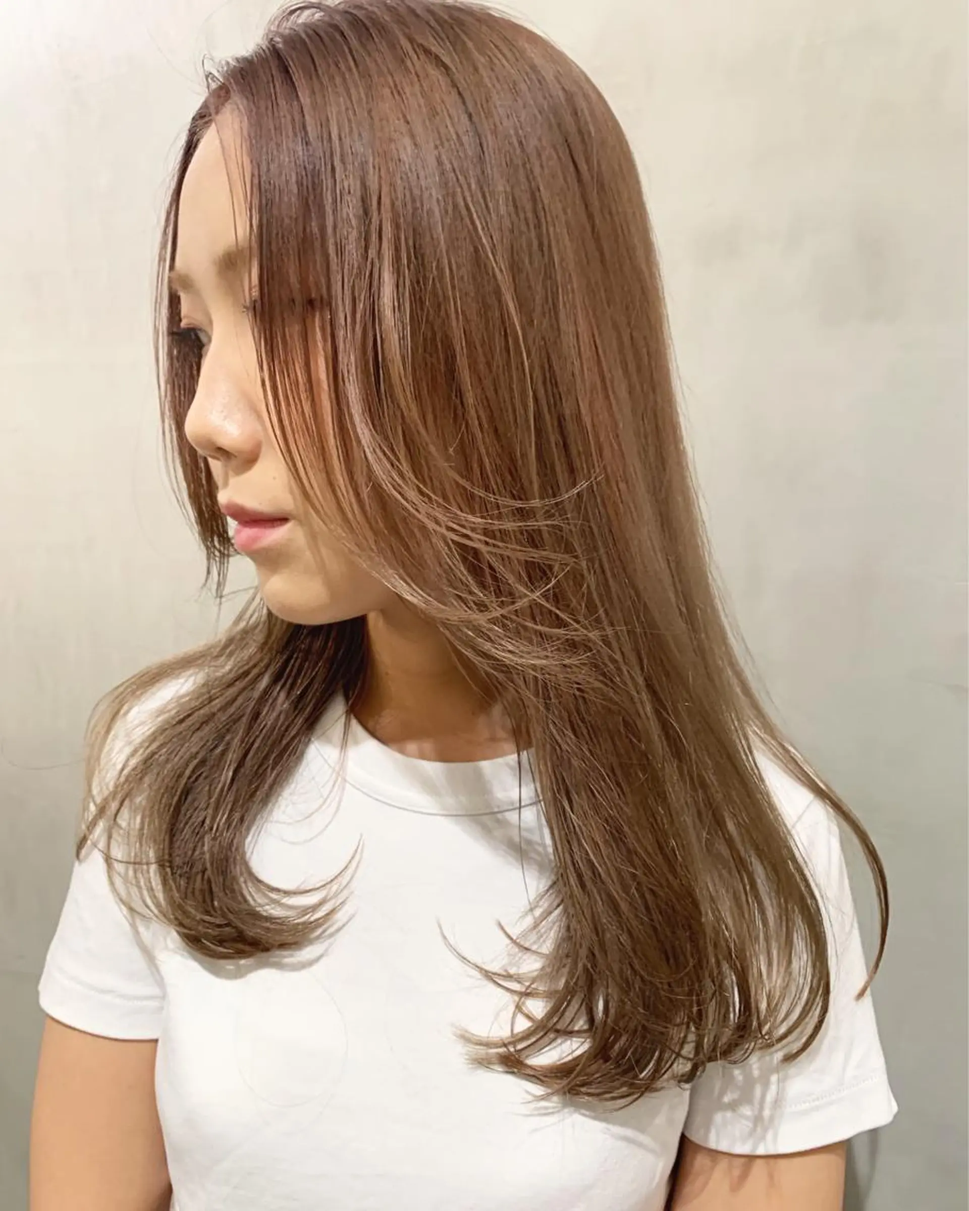 ロング カラー カット ヘアカラー トリートメント 優 作のヘアスタイル