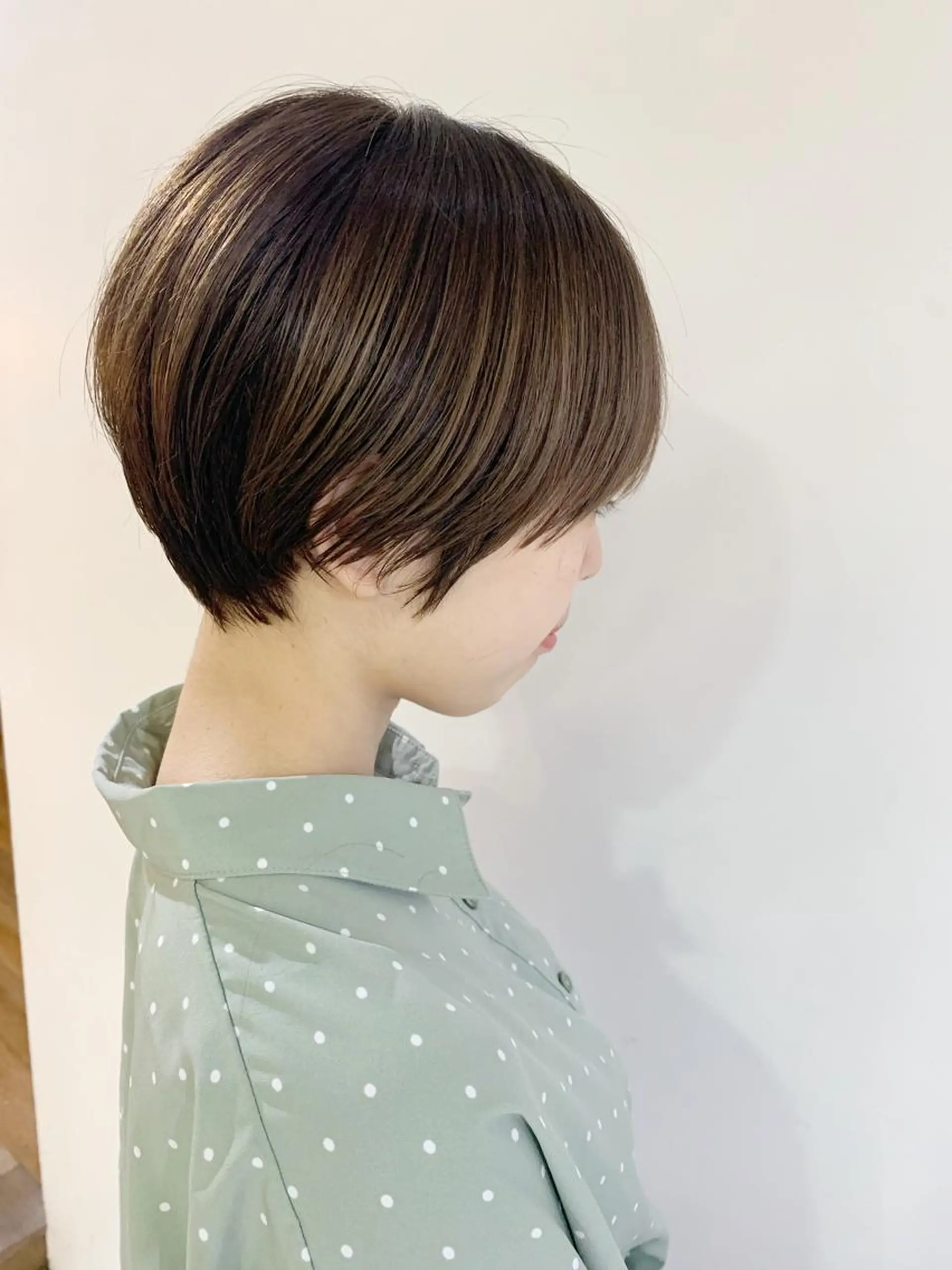 ショート カラー ショートボブ ハイライトカラー ボブ ハイライト ショートヘア カット ヘアカラー トリートメント ボブ/大人ヘア k-two濱田のヘアスタイル