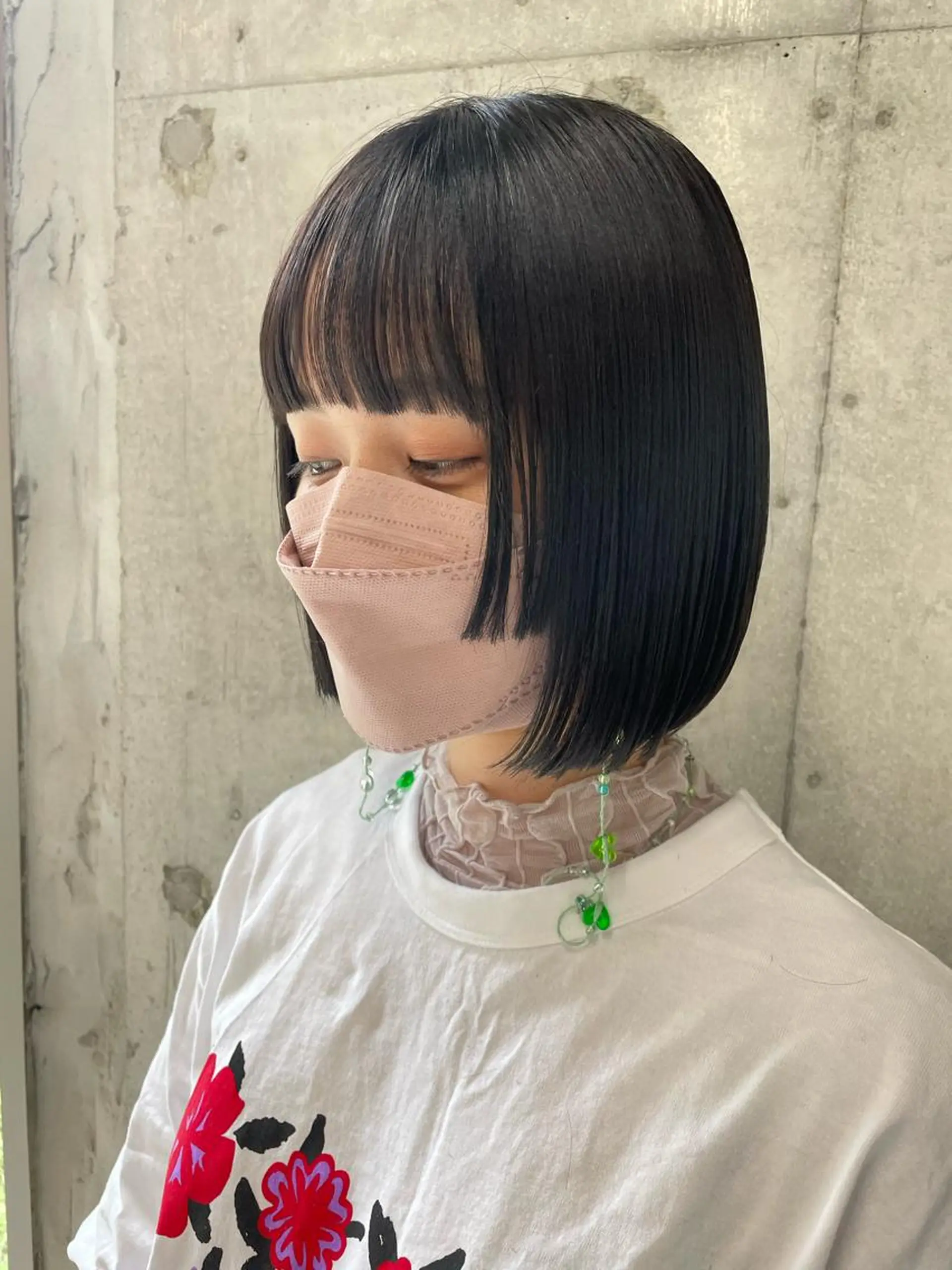 ミディアム カラー 女性に人気♪ はやしほのかのヘアスタイル