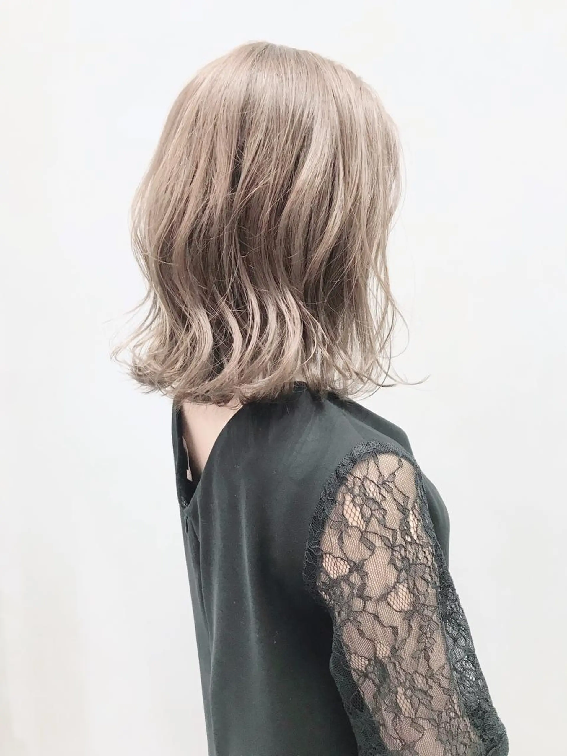 セミロング カラー パーマ ヘアアレンジ ヘアカラー EIGHTSOL博多 筑紫口店 溝口里穂のヘアスタイル