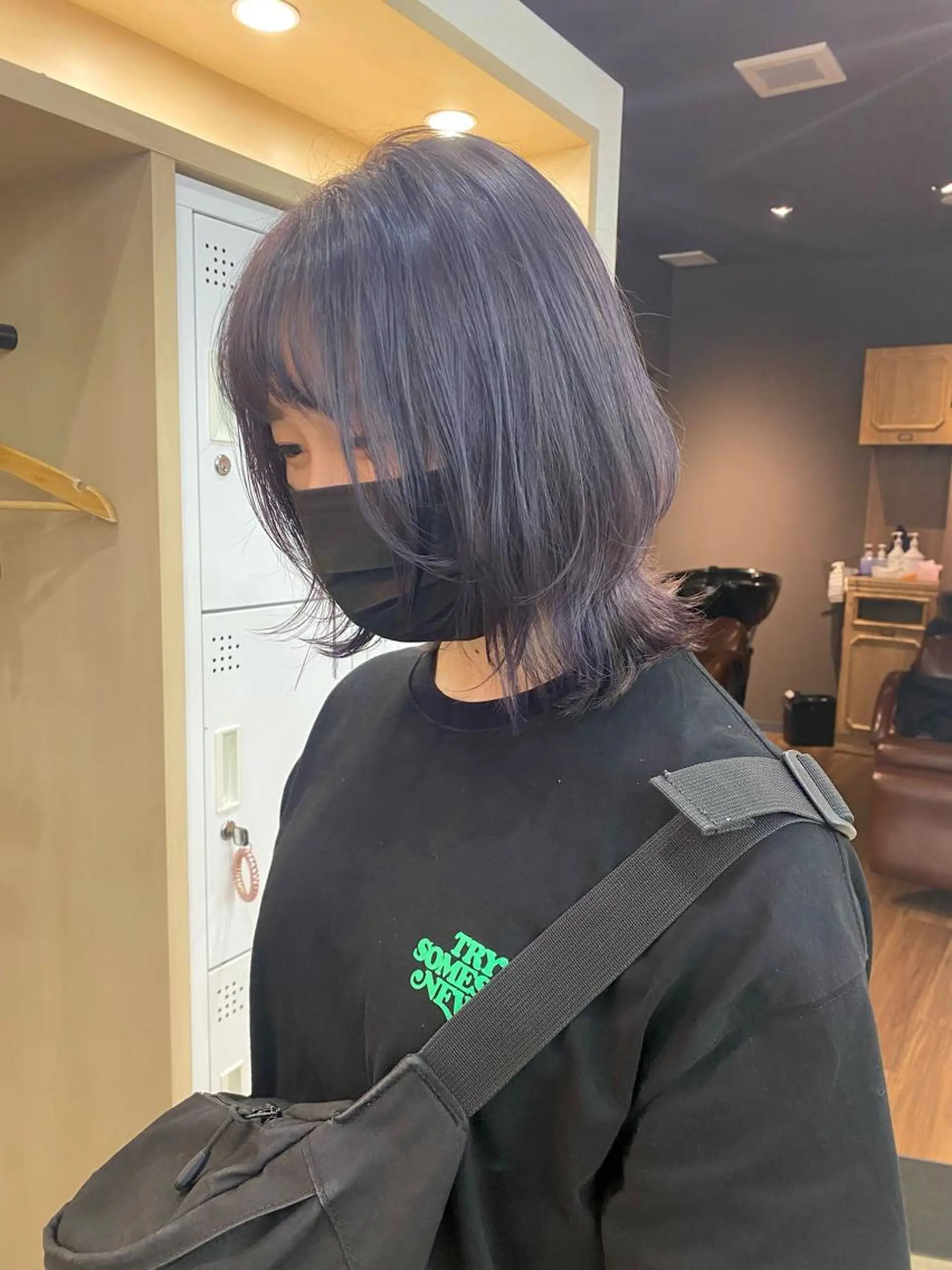 ミディアム カラー ヘアアレンジ ヘアカラー ♡韓国風ヘア 🐈♡MIHOのヘアスタイル