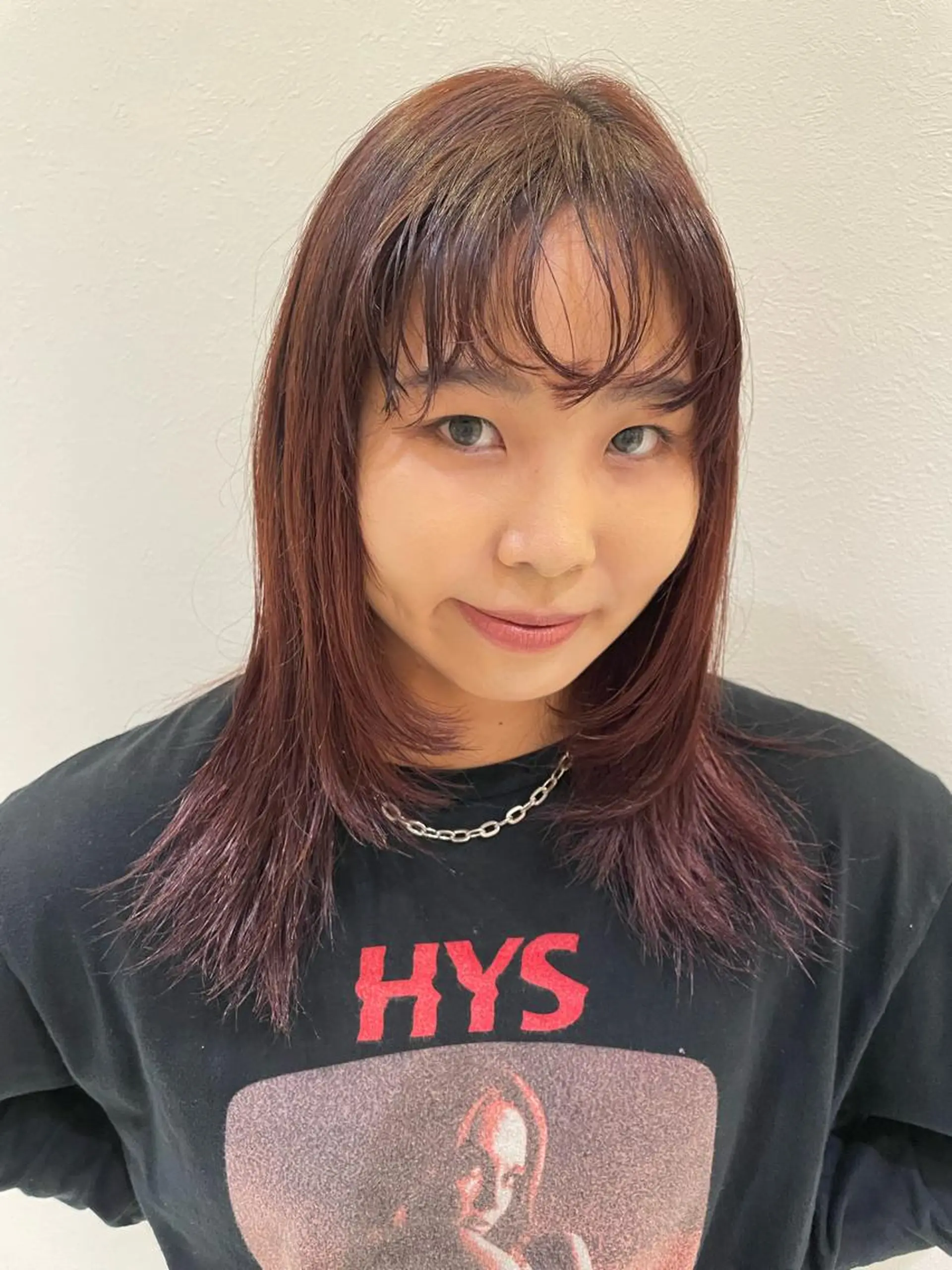 セミロング カラー ヘアカラー 野田 カレンのヘアスタイル