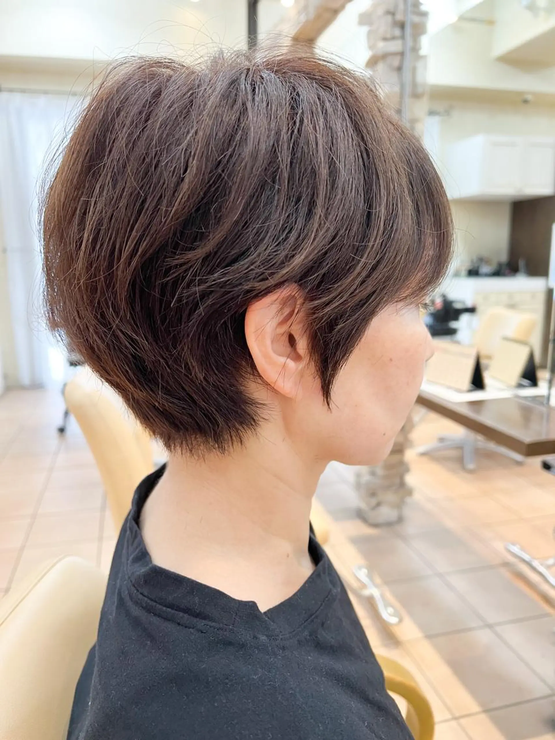 ショート くびれヘア ショートヘア カット トリートメント 地毛風ストレート ⚡️下ノ村柊斗⚡️のヘアスタイル