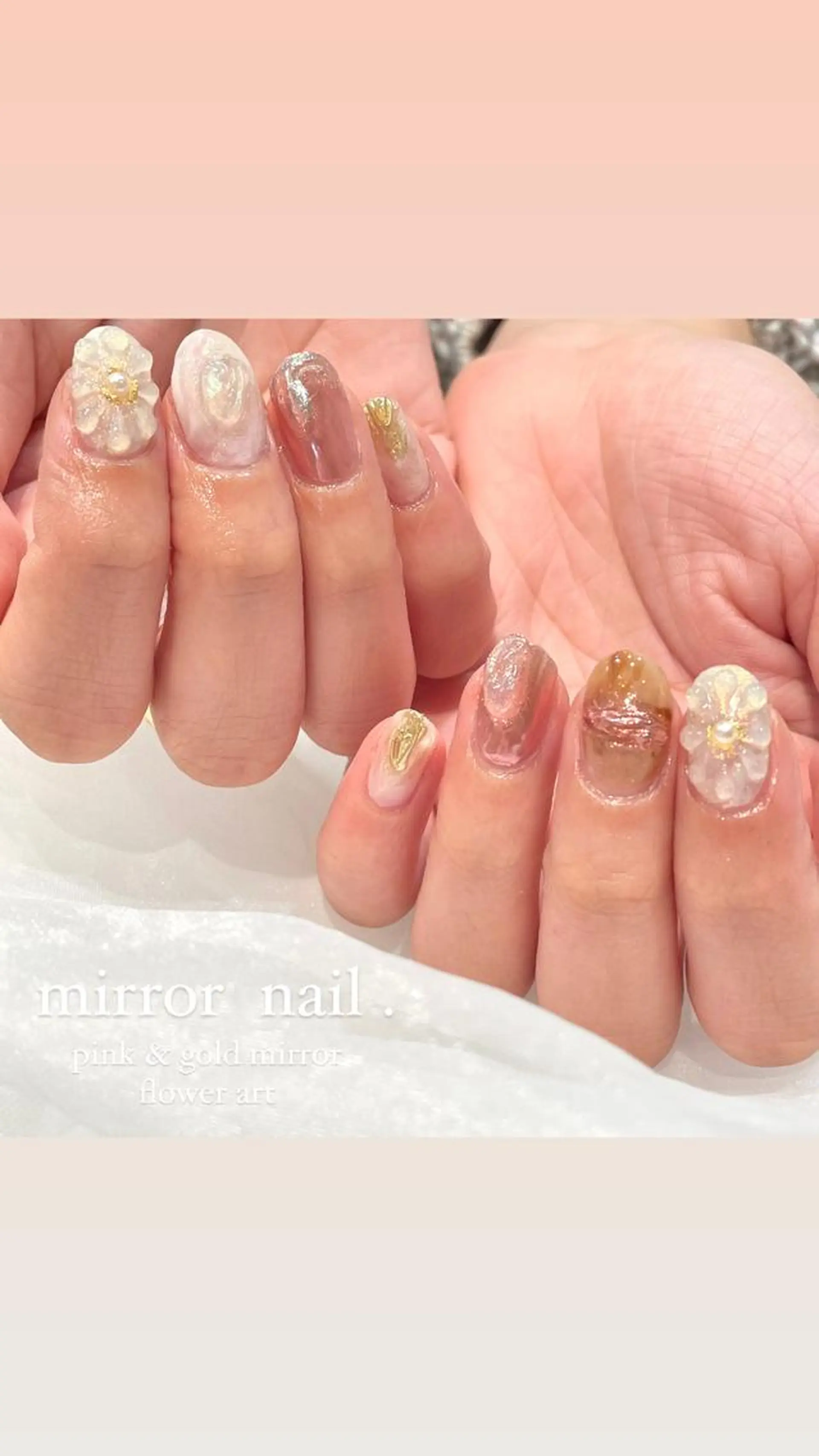 ネイル ハンドネイル 淡色ネイル 🎀moeのネイルデザイン
