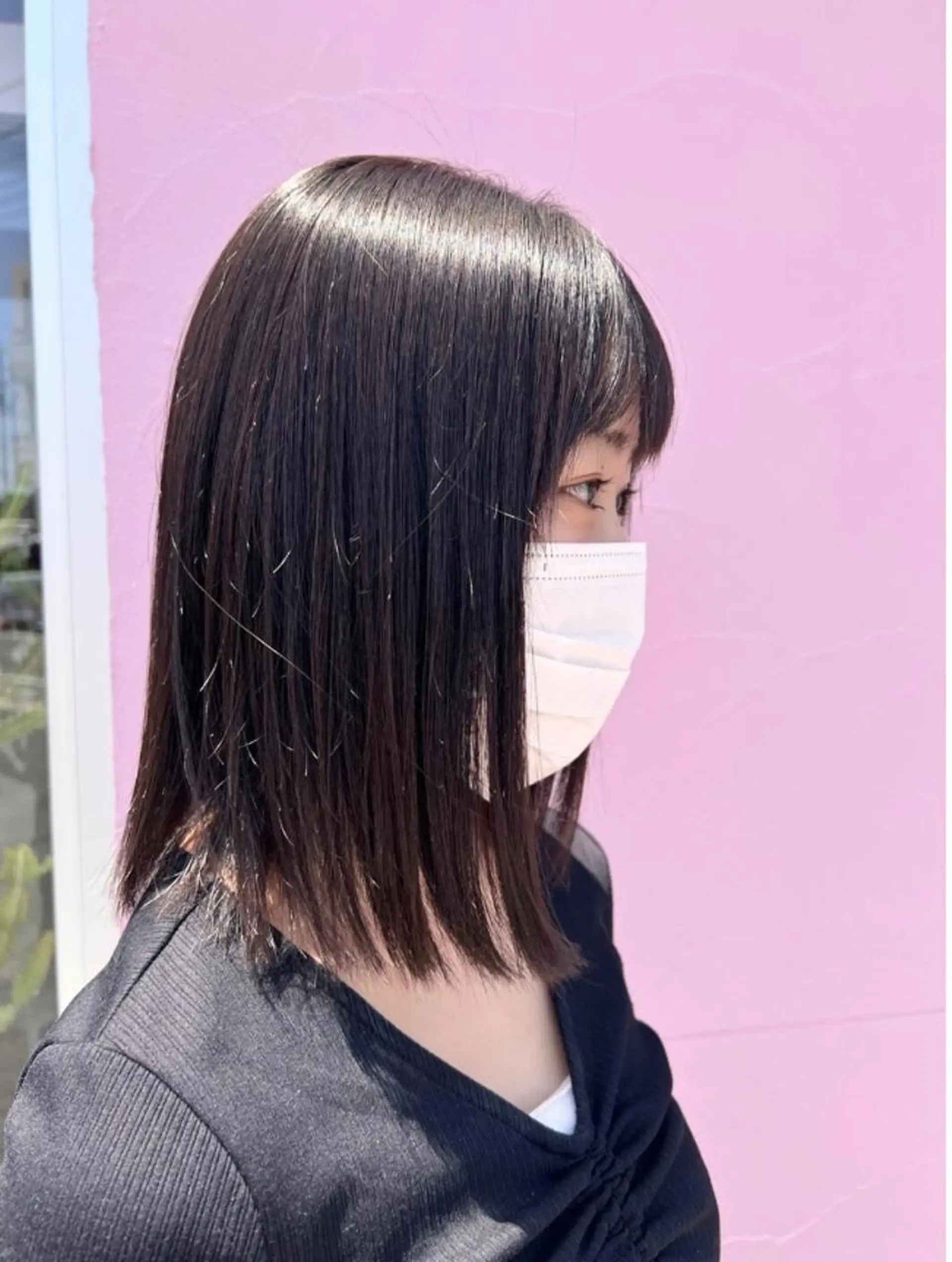 ミディアム カラー れいな🌼 ボブ･艶カラー🌼のヘアスタイル