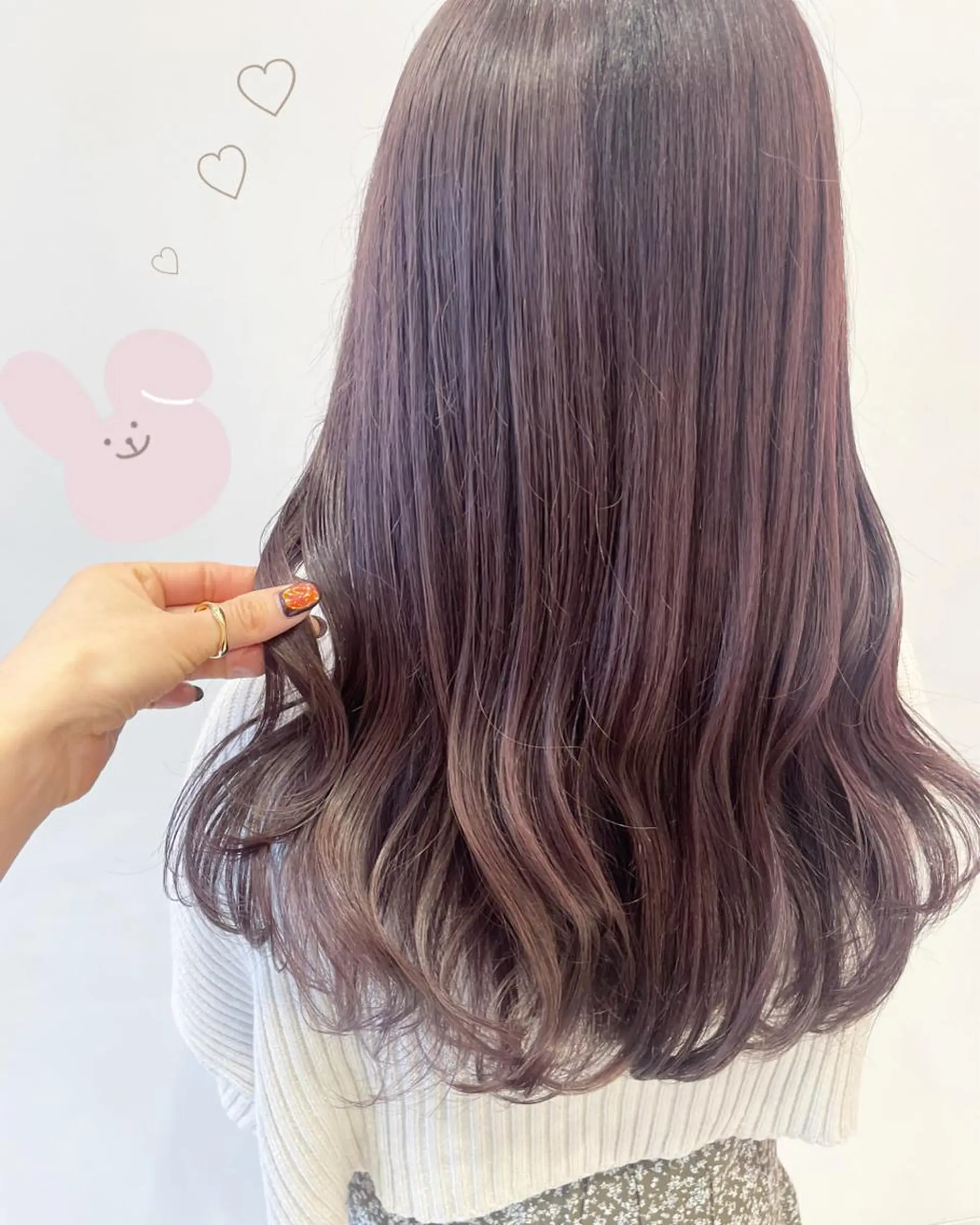 セミロング カラー ブラウンカラー ラベンダーカラー ラベンダーブラウン EMANON新宿東口所属・新宿駅近♡ ♡個室♡三都季🌜のヘアスタイル