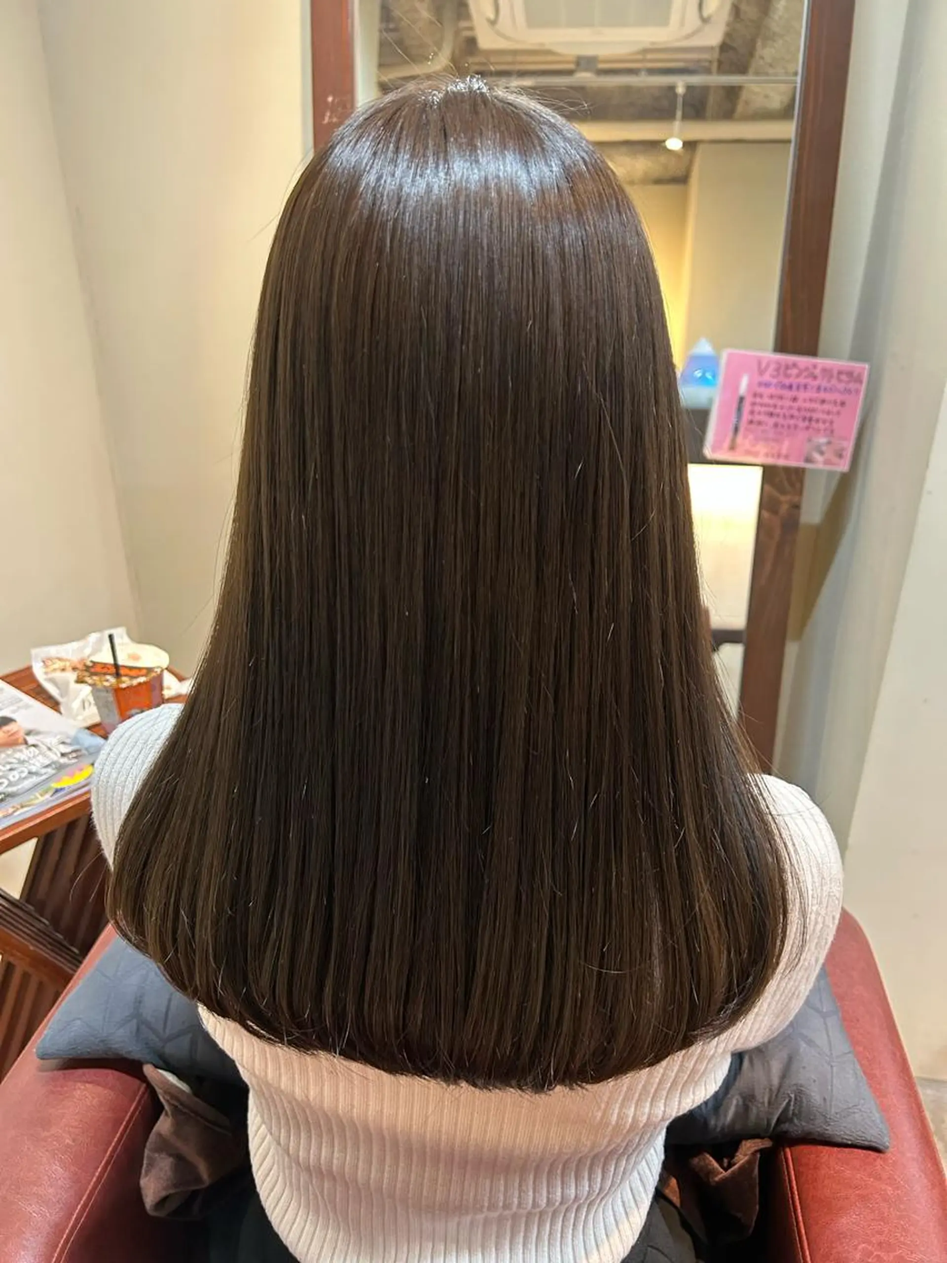ロング ヘアカラー トリートメント 水谷 菜央のヘアスタイル