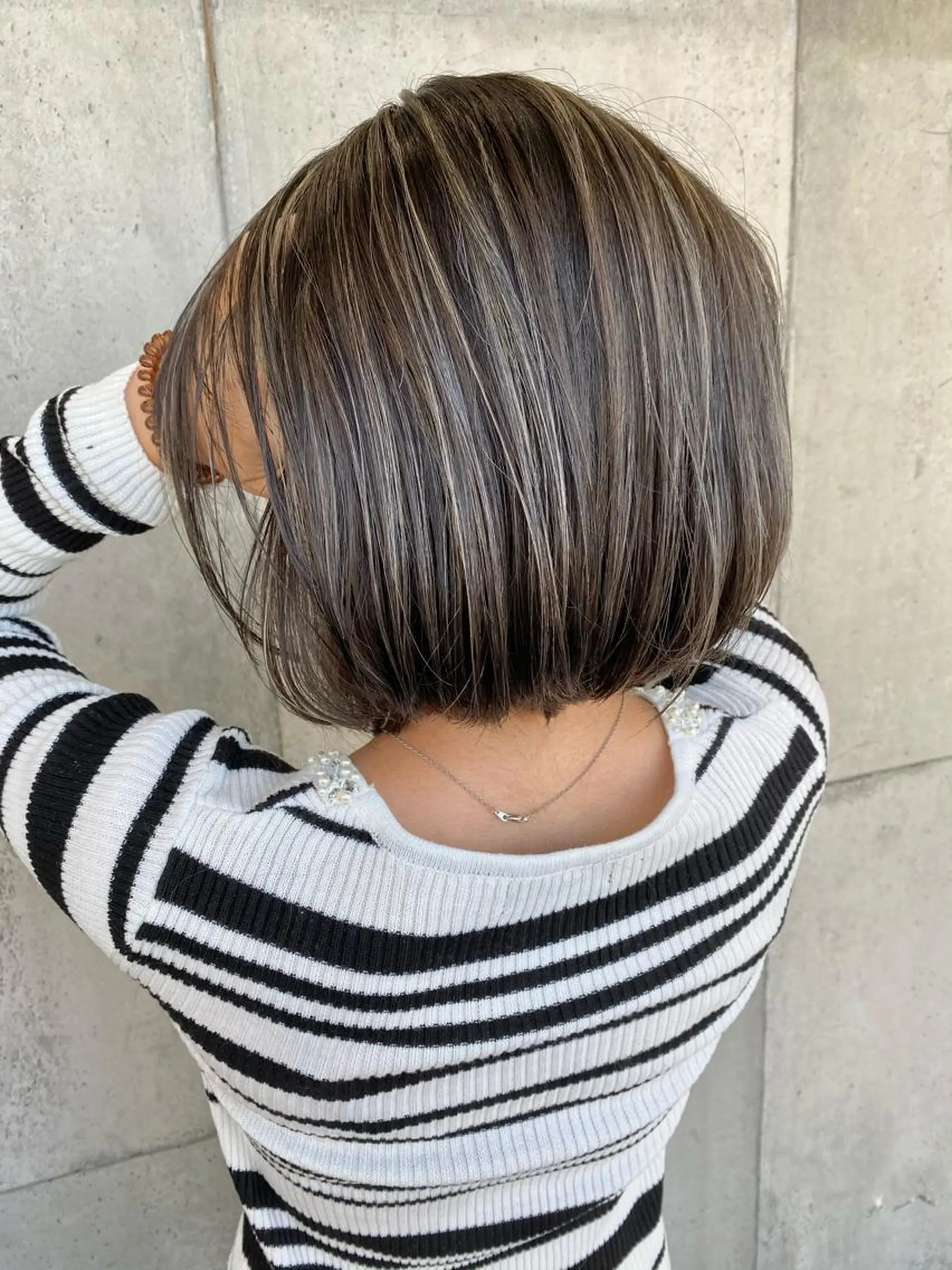 ショート カラー ヘアアレンジ 透明感カラー ハイライトカラー ハイライト カット ヘアカラー hair  space Atoz所属・東 寛道のヘアスタイル