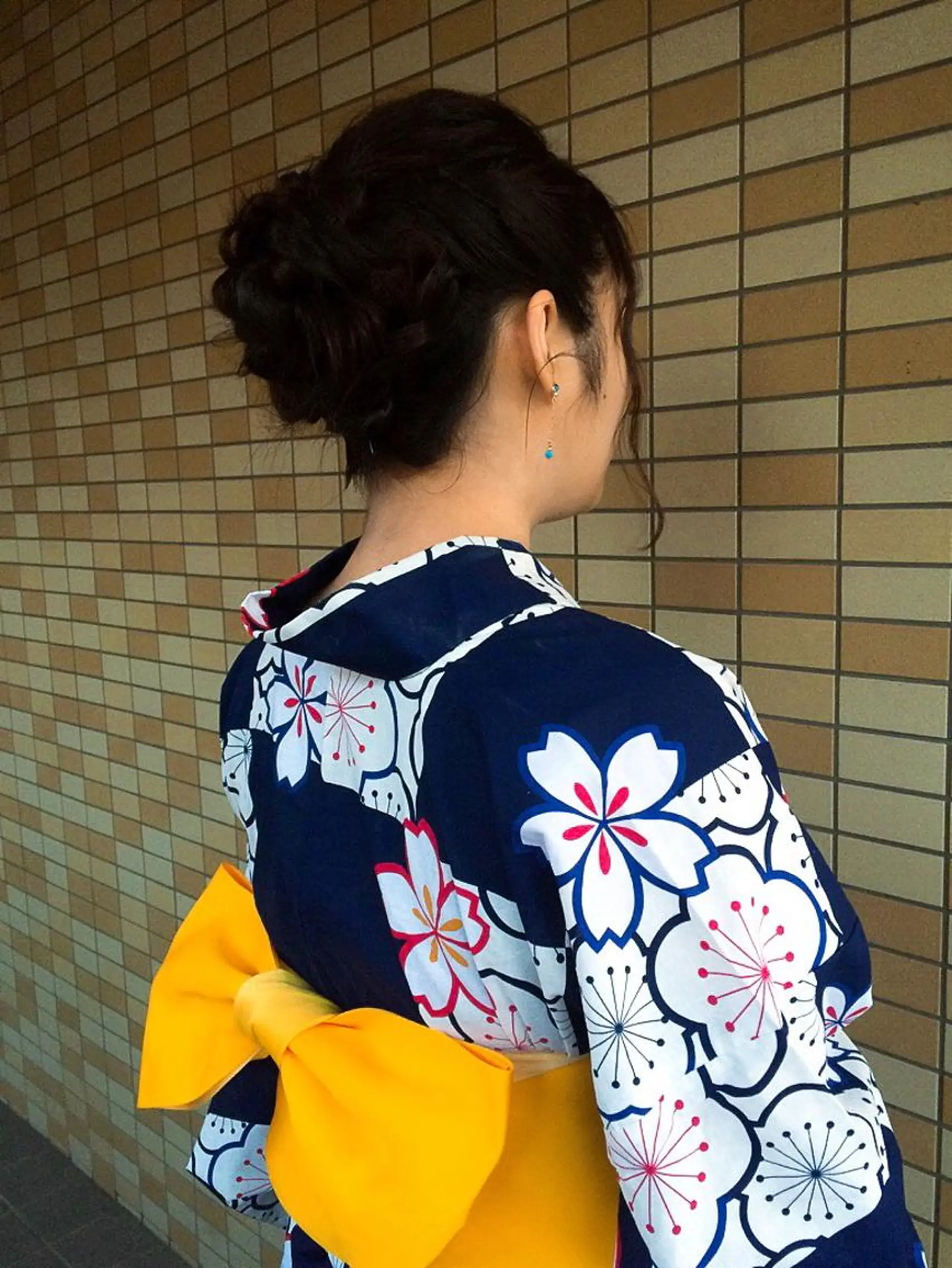 ヘアアレンジ 浴衣 大野 まゆのヘアスタイル