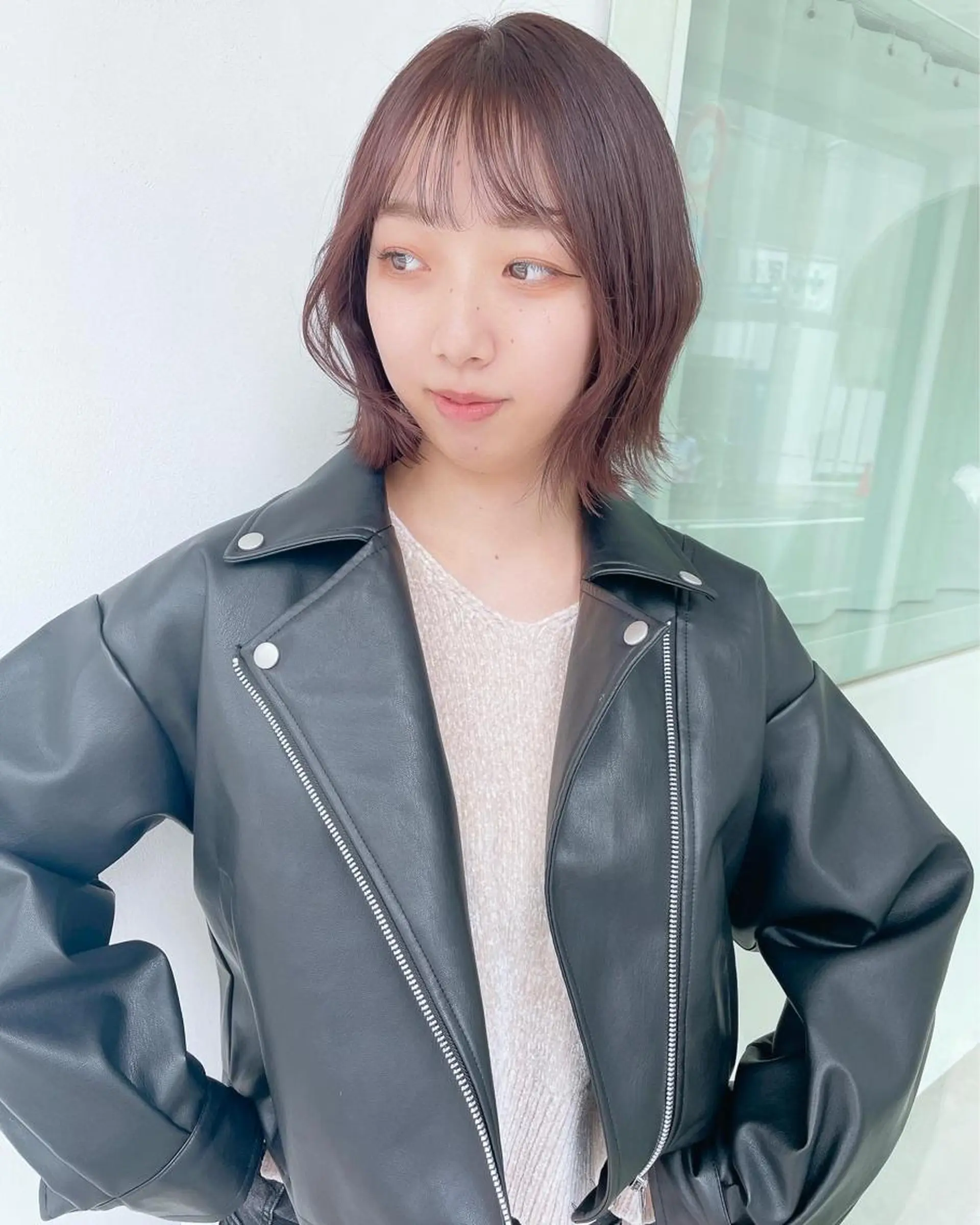 ショート カラー ブリーチ ヘアカラー トリートメント 🍨モテベージュ🩰 miraiのヘアスタイル