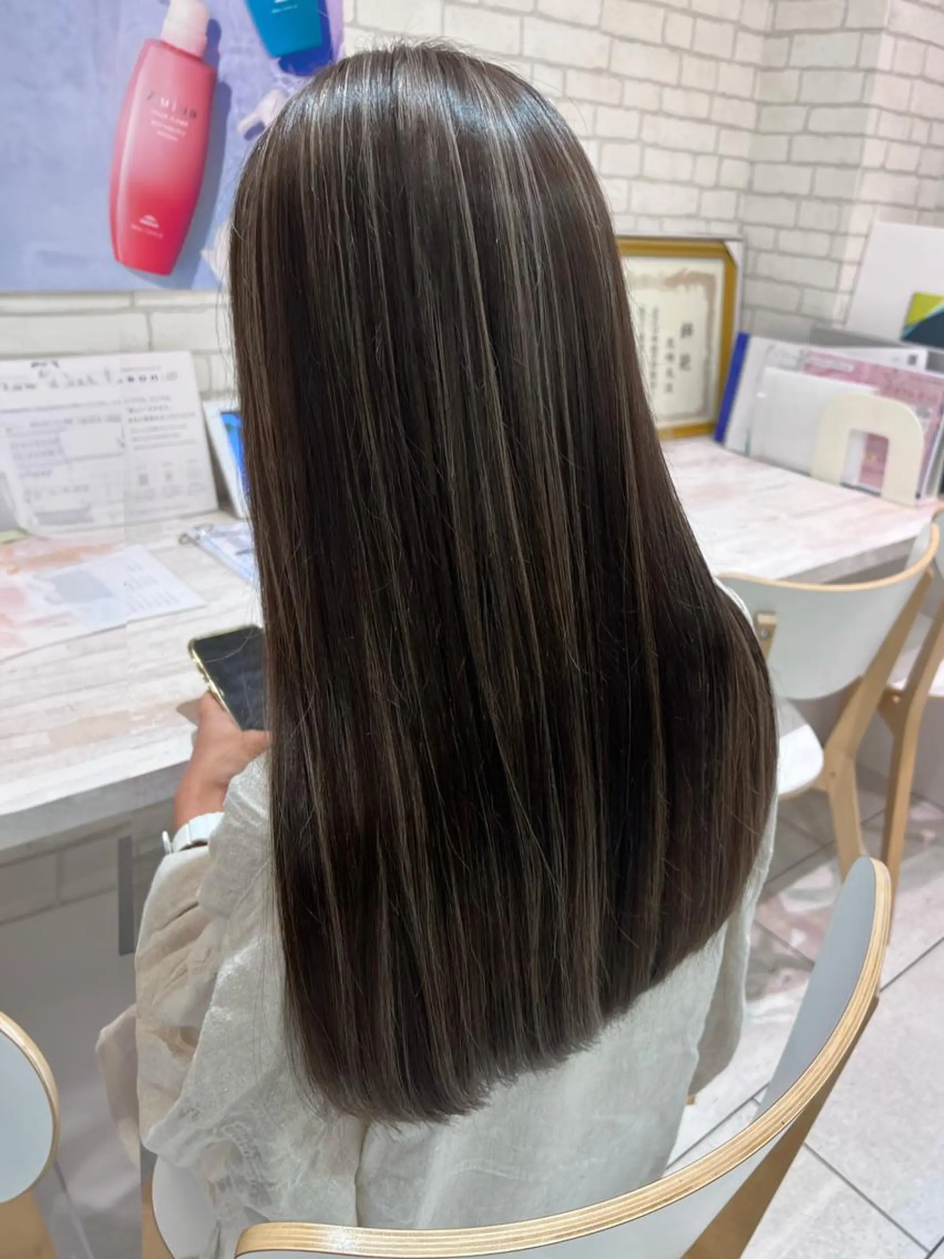 ロング カラー ハイライトカラー ハイライト カット ヘアカラー トリートメント 高橋成海⚡️透明感/ ブリーチデザイン⚡️のヘアスタイル