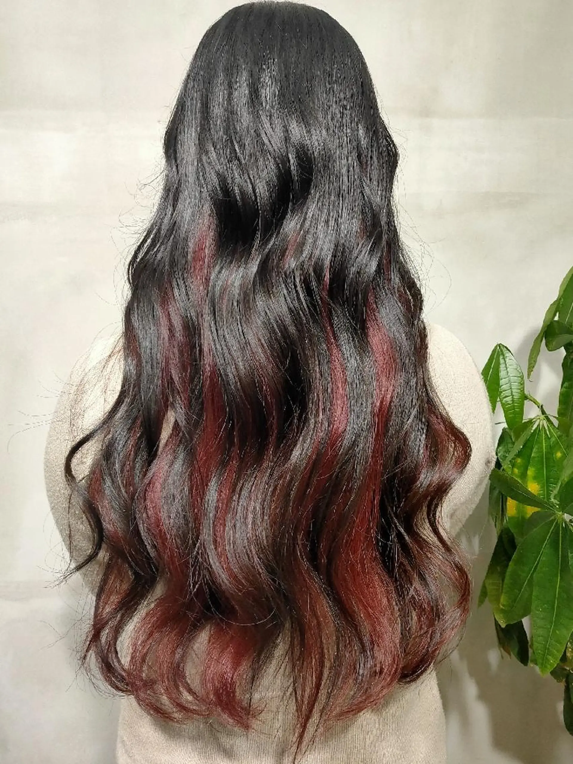 ロング カラー インナーカラー 五十嵐 野乃佳のヘアスタイル