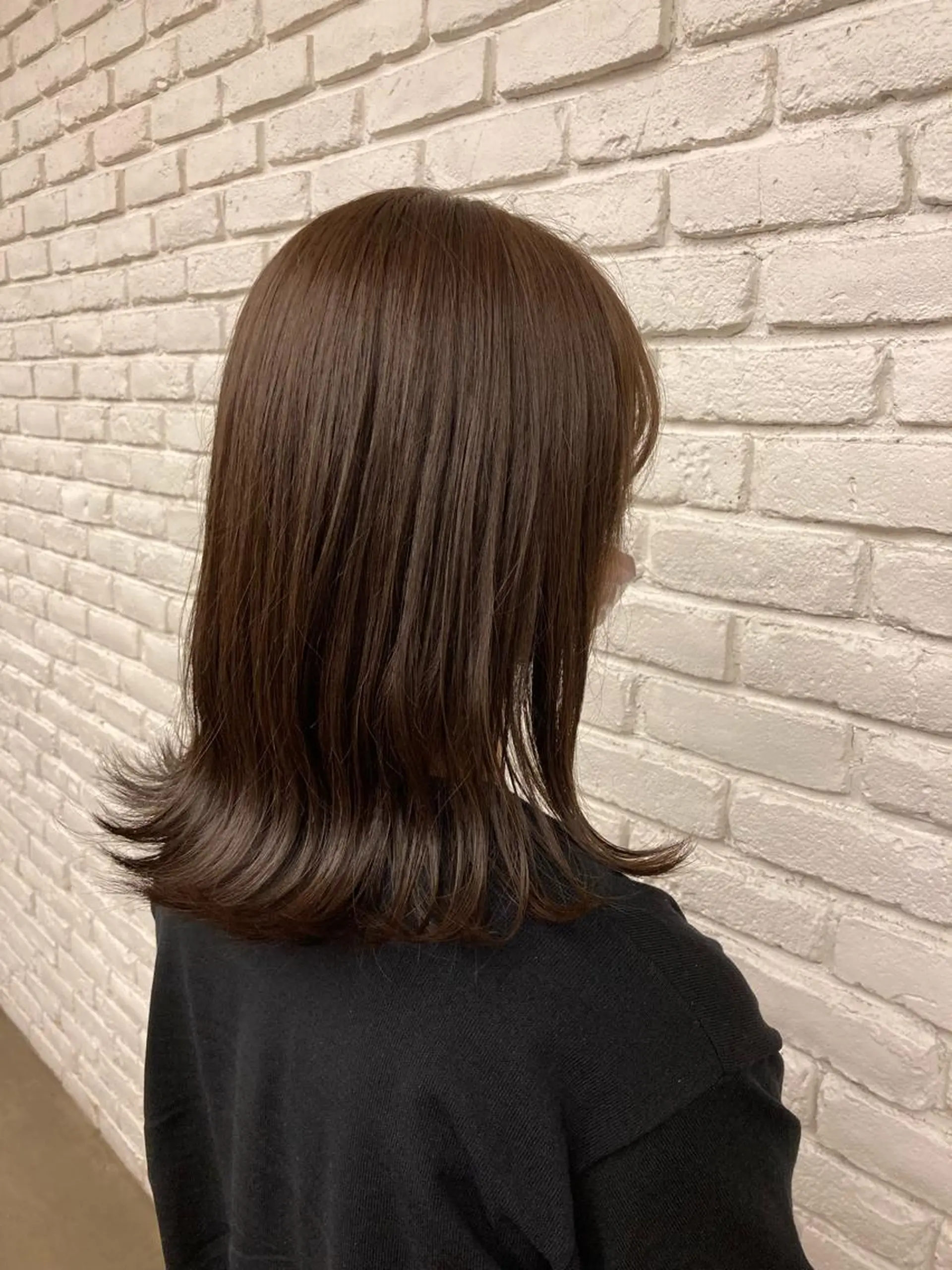 ミディアム カラー ブラウンカラー 🍑まき/カット /髪質改善カラー🍑のヘアスタイル