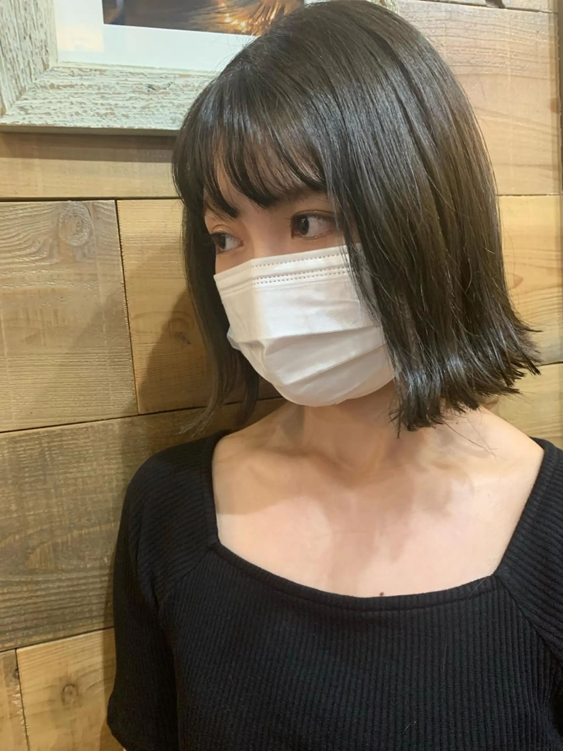 ショート カラー 切りっぱなしボブ アッシュ ボブ 外ハネヘア ヘアカラー トリートメント SHIAN 八王子👼鬼塚さやかのヘアスタイル