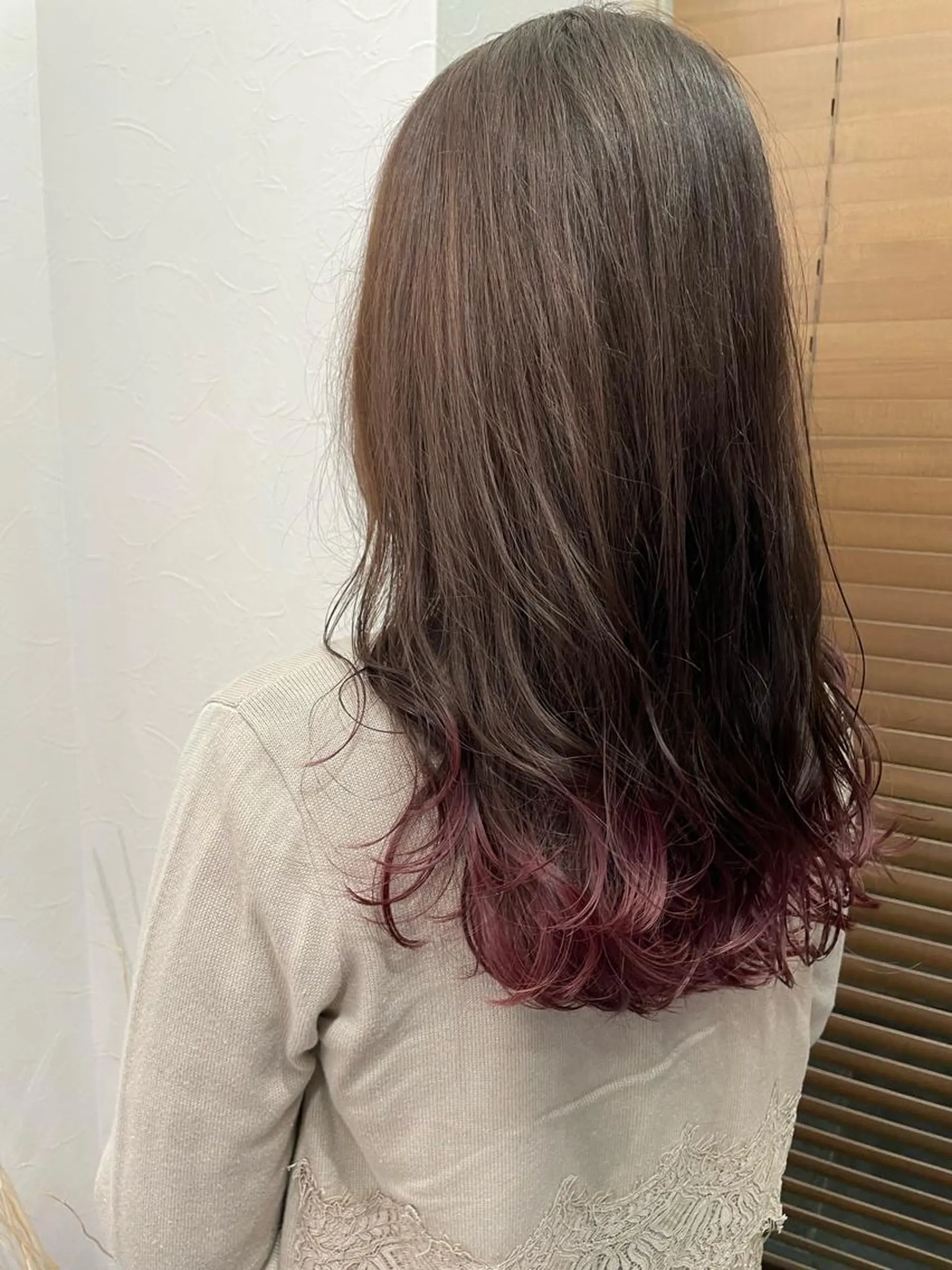 セミロング カット ヘアカラー トリートメント ROSSO ✂︎officialのヘアスタイル