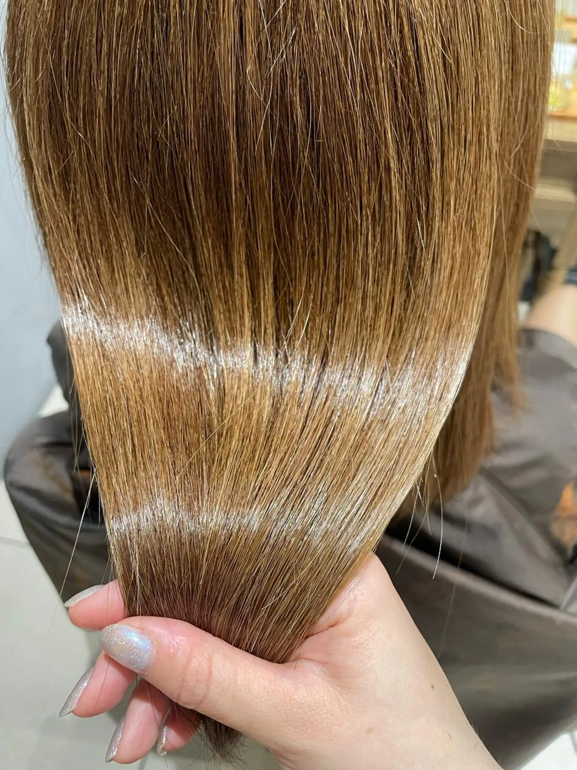 セミロング カラー ハイトーンカラー 髪質改善 カット トリートメント 茂木 結希のヘアスタイル