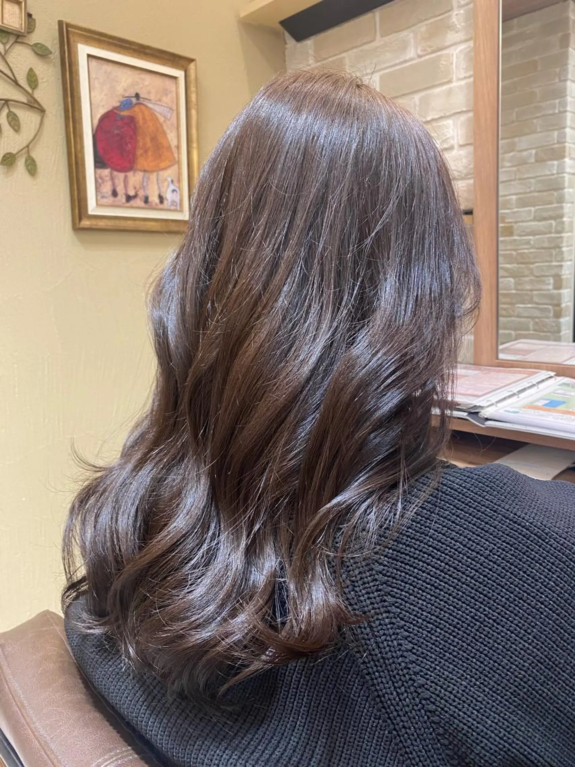 セミロング セミロングパーマ 韓国風ヘア 小顔カット得意🌟 岩渕麻由のヘアスタイル