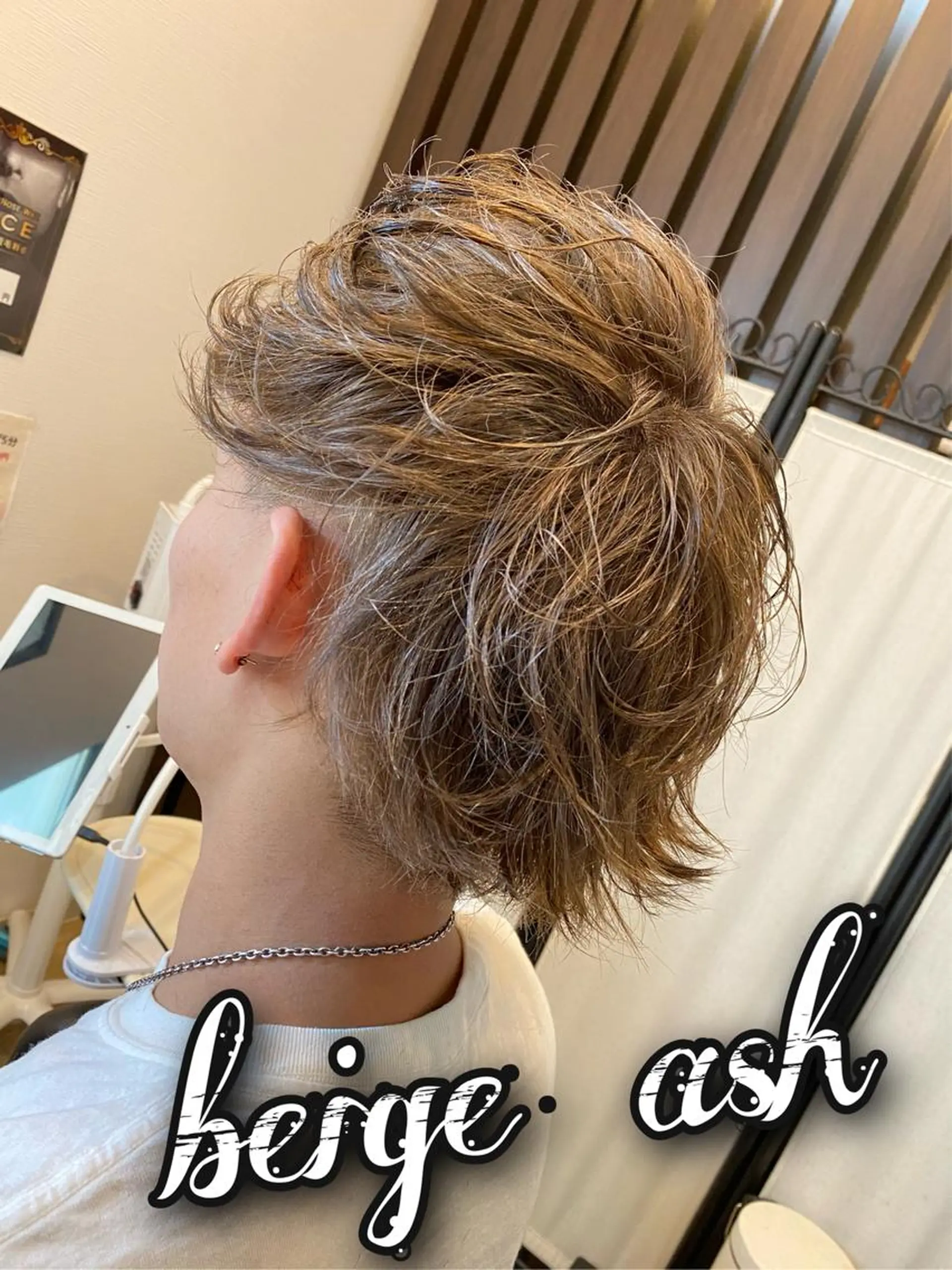 カラー メンズ ベージュカラー RIRŪA所属・プルシールエクステ ちゃきのヘアスタイル