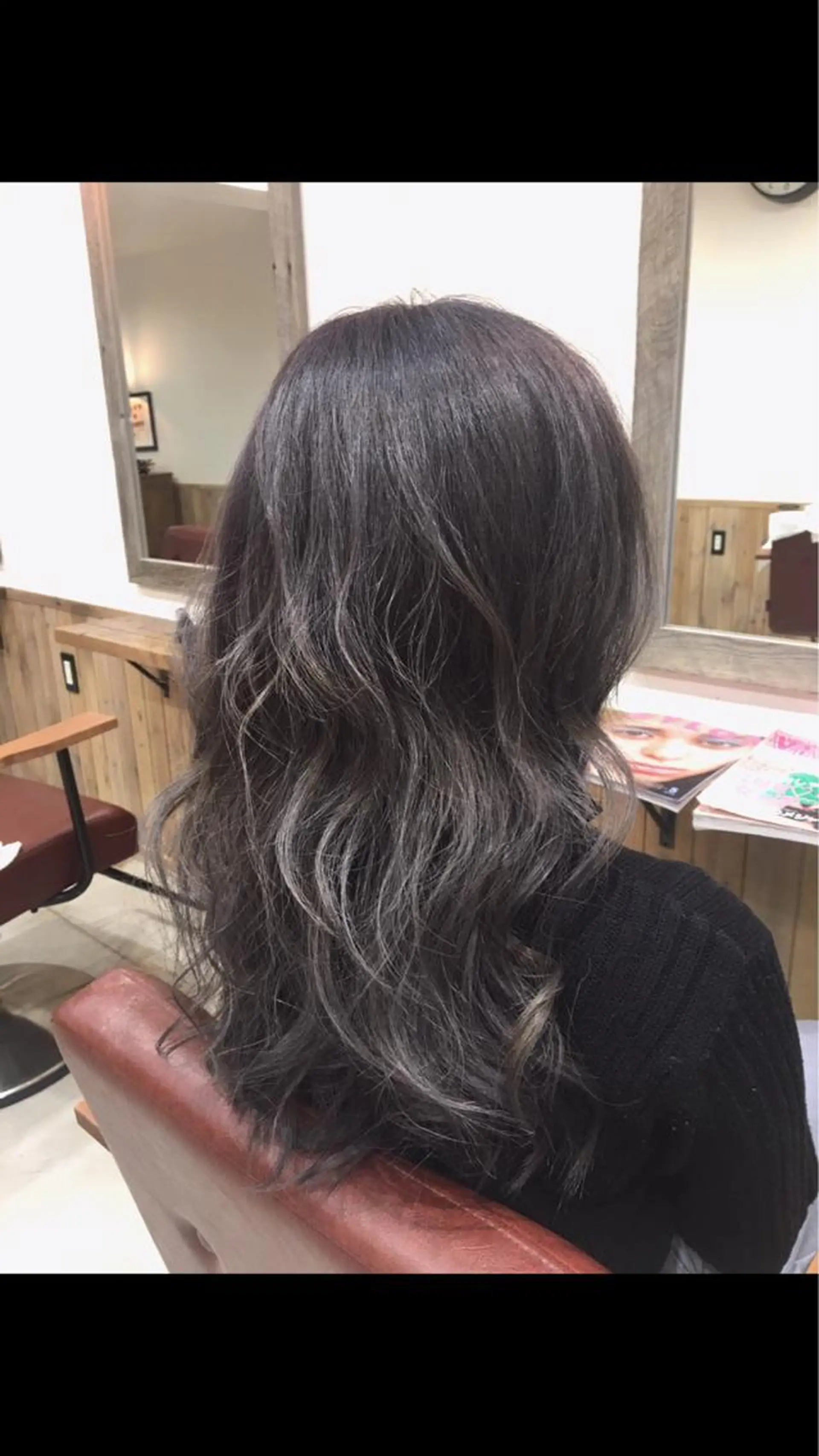 ロング カラー アッシュ アッシュグレー ハイライトカラー ハイライト Oasis所属・🦋Oasis RINA 🦋のヘアスタイル